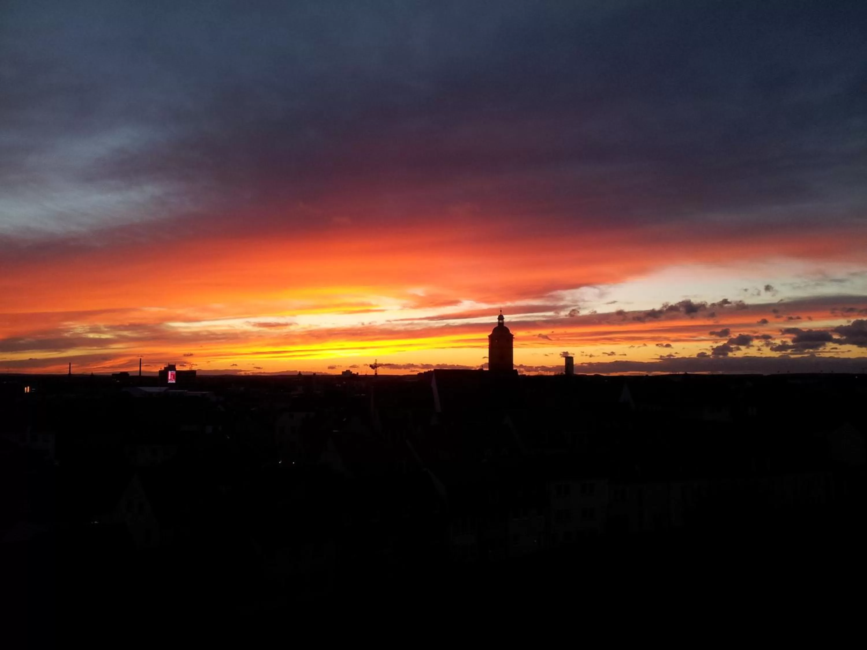 City view, Sunrise/Sunset in Panorama Hotel Schweinfurt