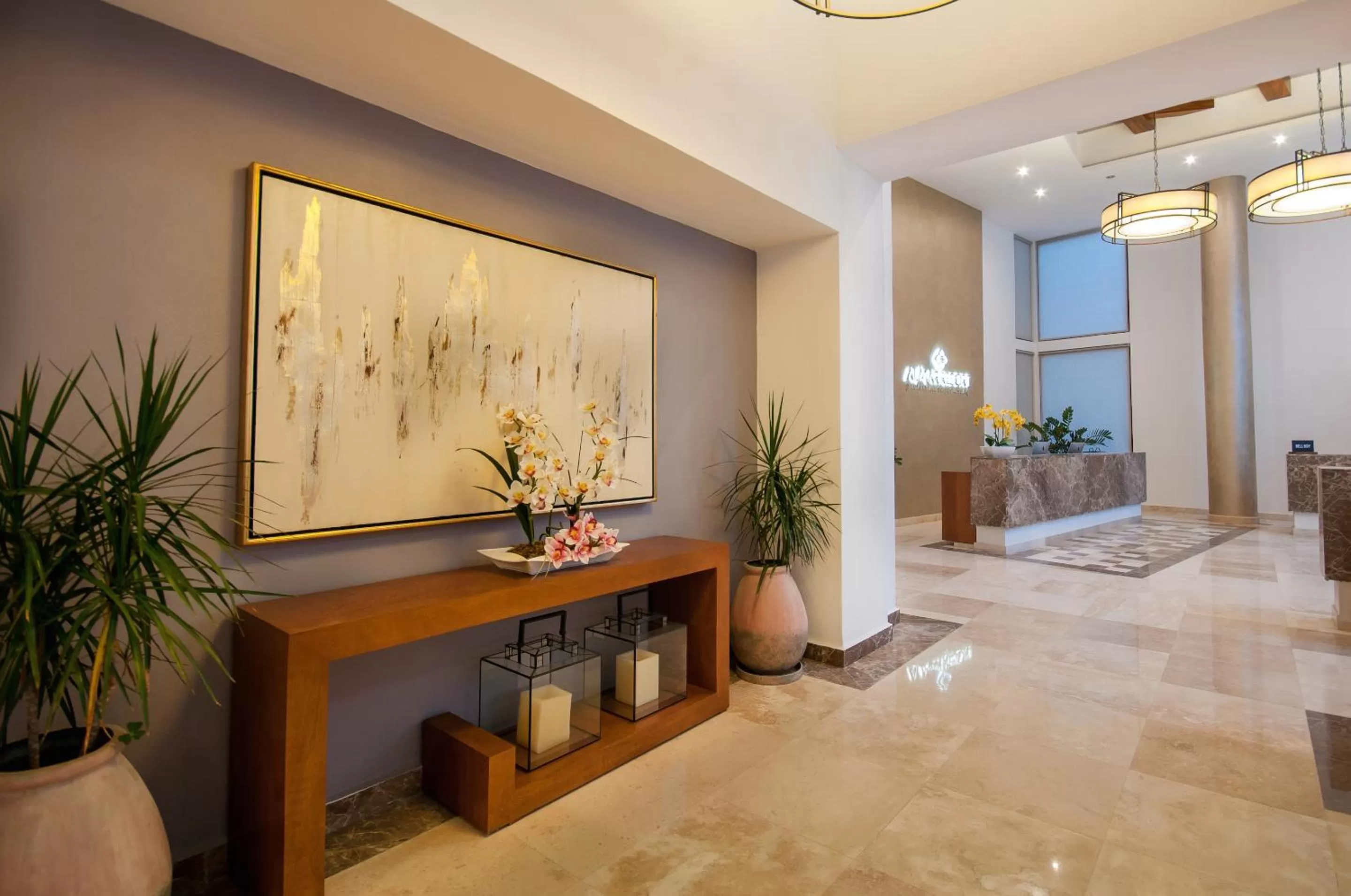 Lobby or reception, Bed in Almar LGBT Luxury Resort