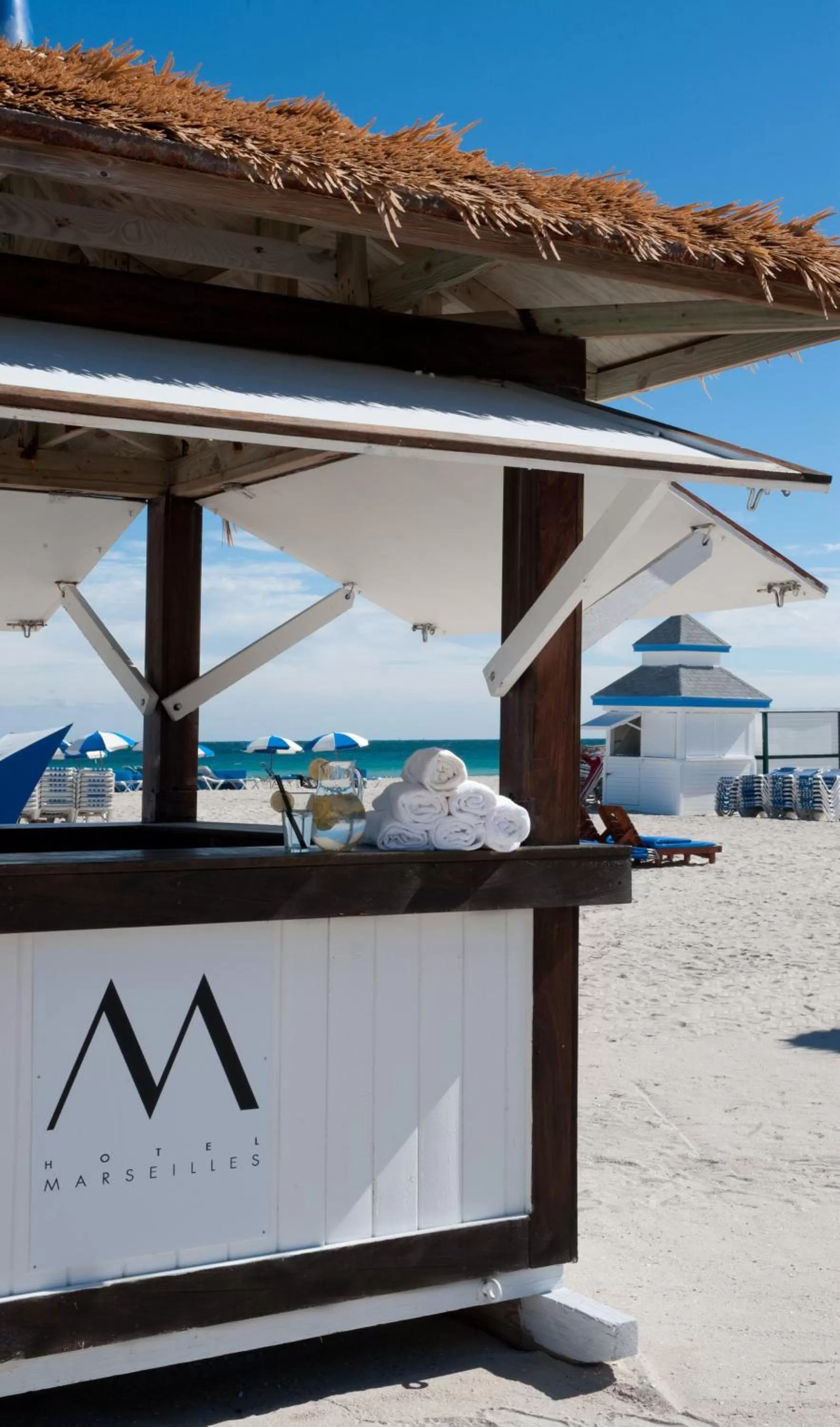 Beach in Marseilles Beachfront Hotel