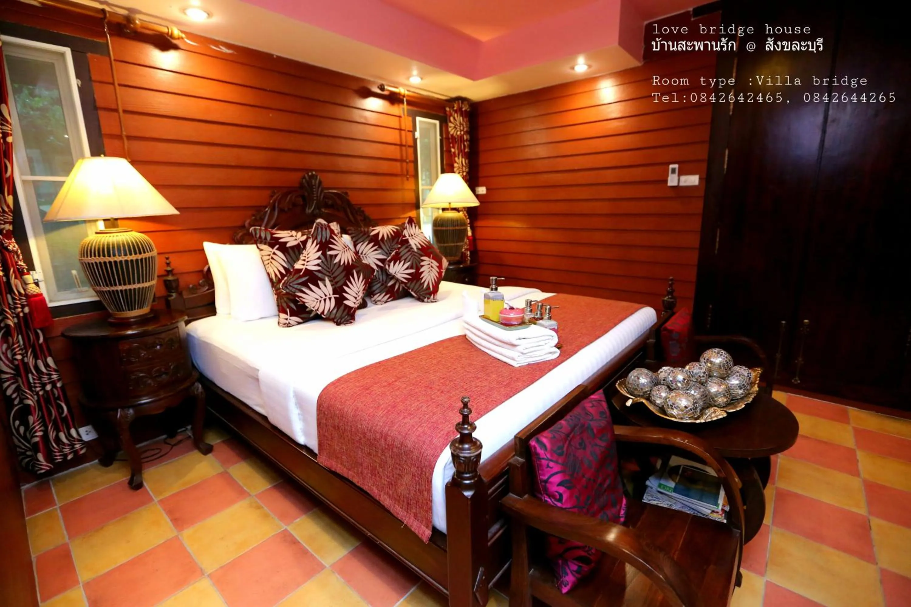 Bed in Love Bridge House บ้านสะพานรัก