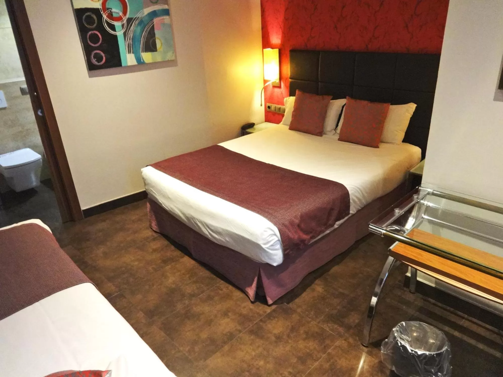 Bed in Hotel Lloret Ramblas