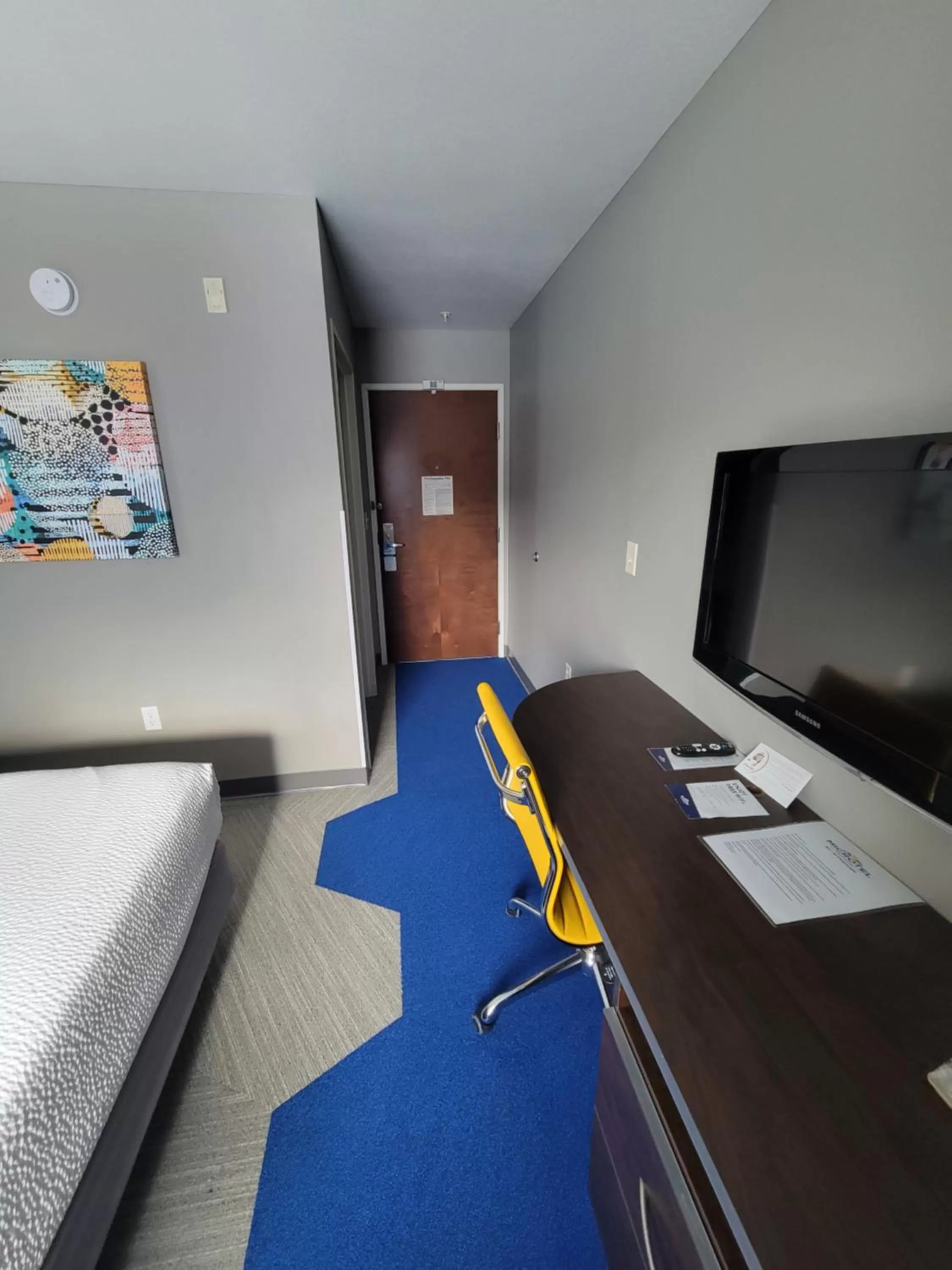 TV and multimedia, Bed in Microtel Inn & Suites by Wyndham Bluffs