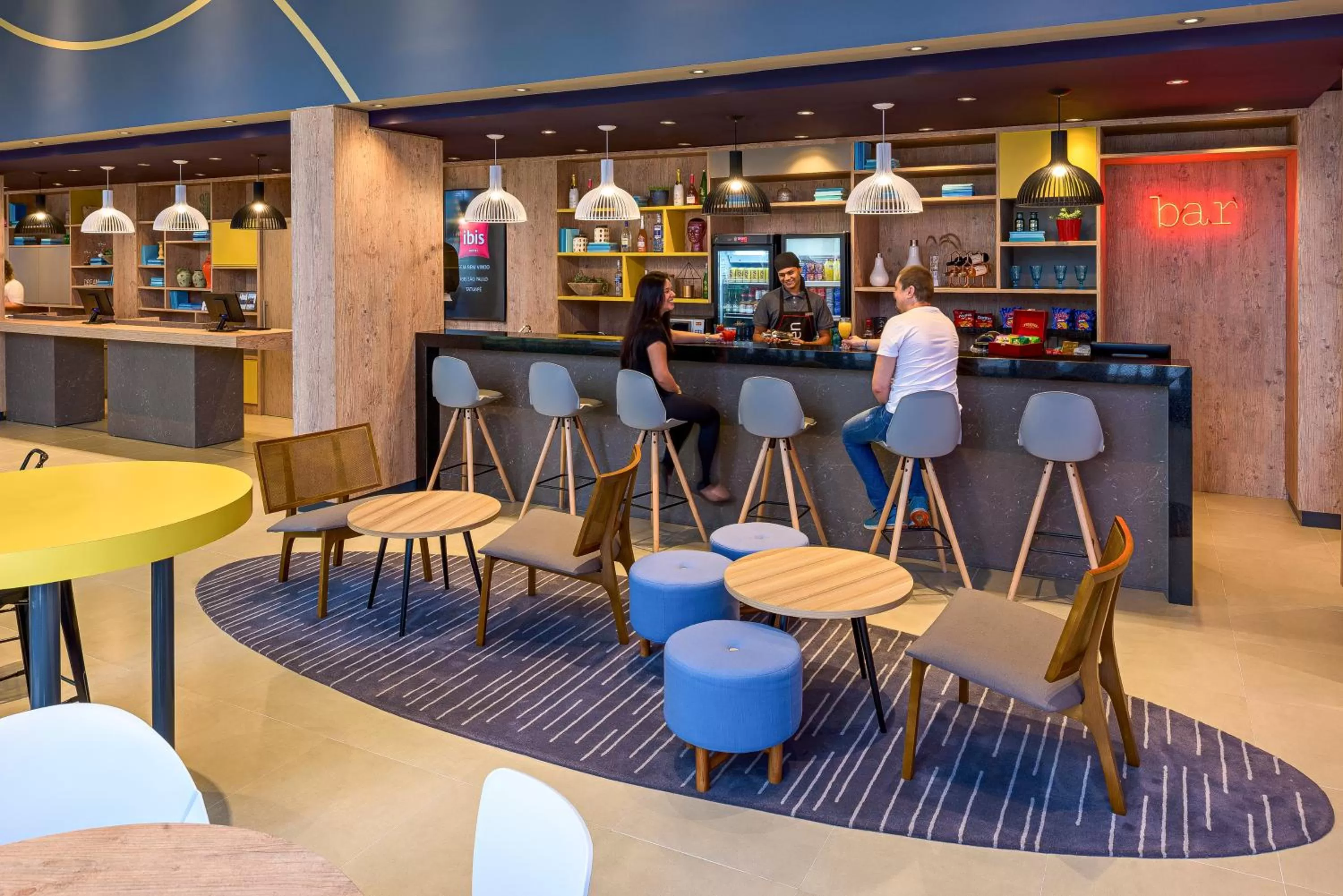 Lounge or bar in ibis Sao Paulo Tatuape