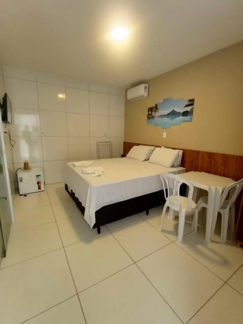 Bed in Pousada Concha Dourada