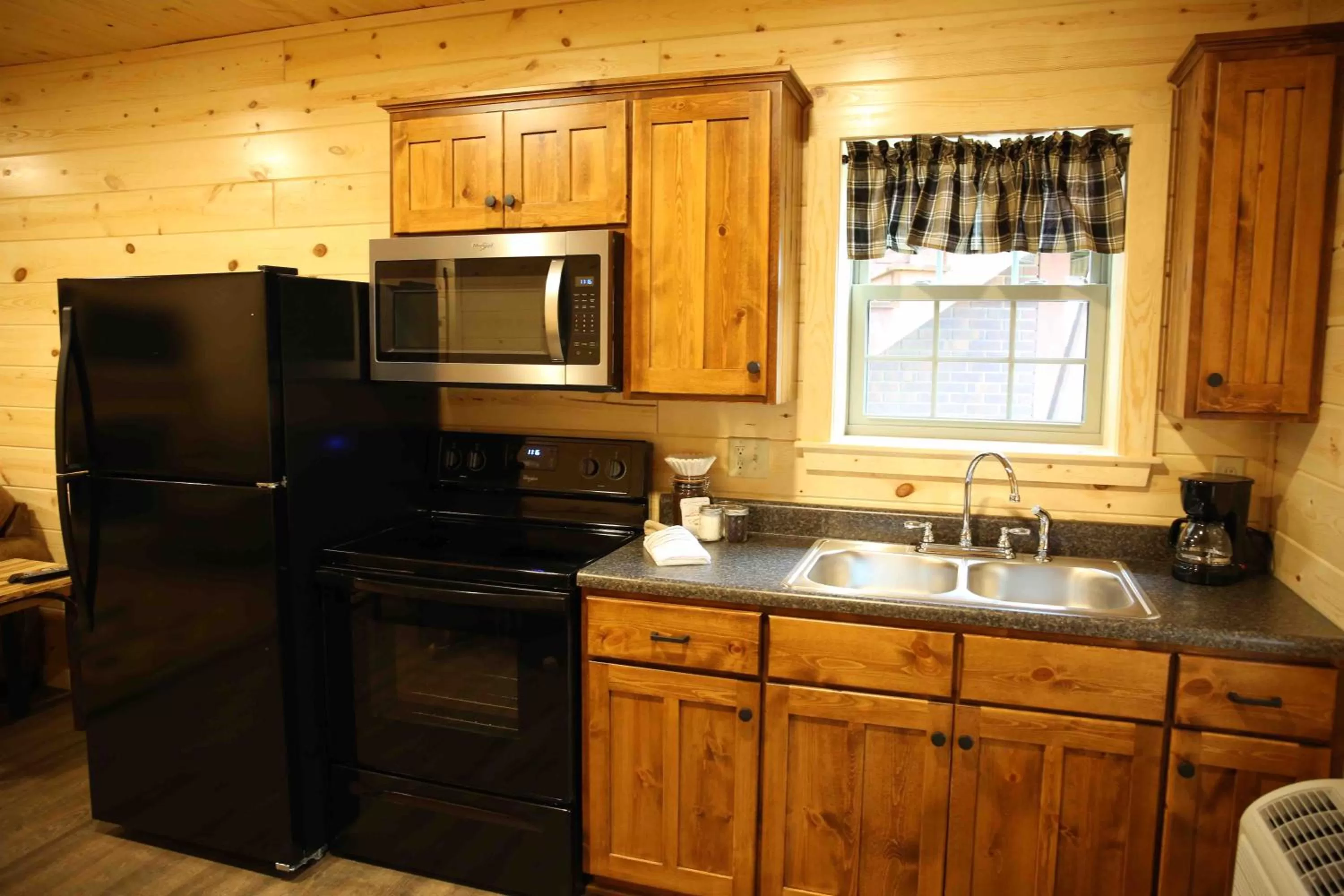 Kitchen or kitchenette in Blessing Lodge by Amish Country Lodging