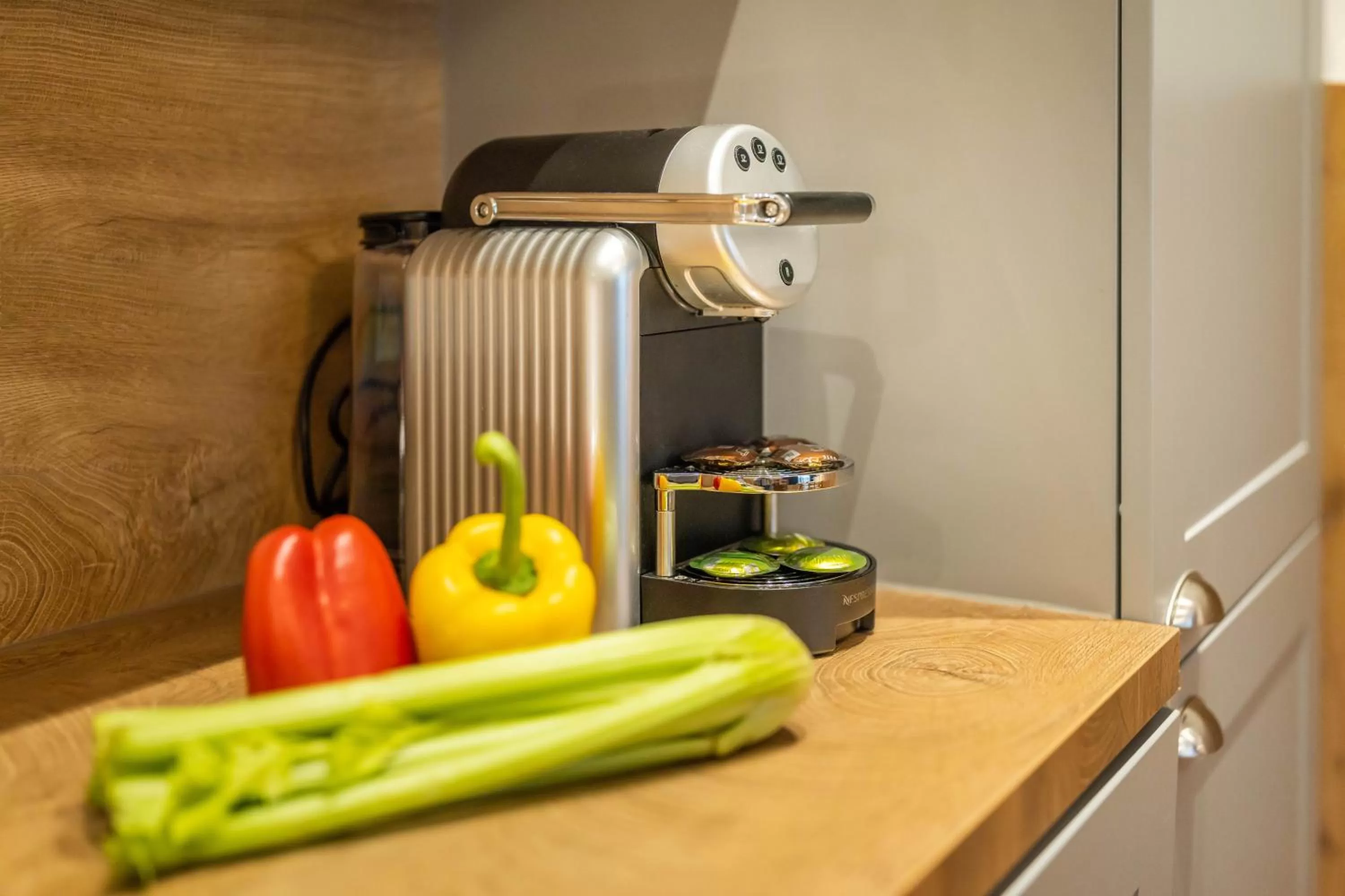 kitchen in Jimmy's Apartments Emerald