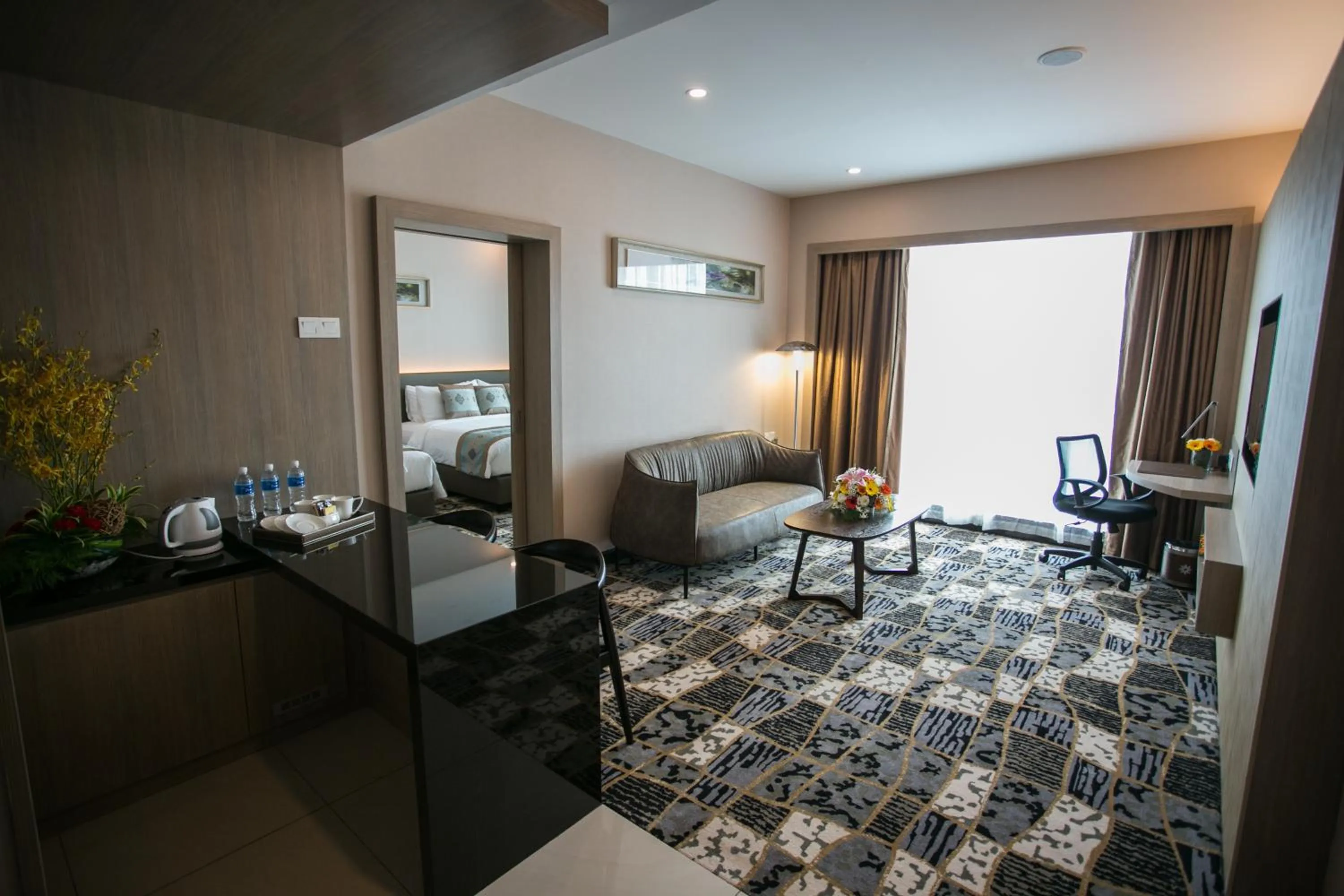 Living room in V8 Hotel Johor Bahru