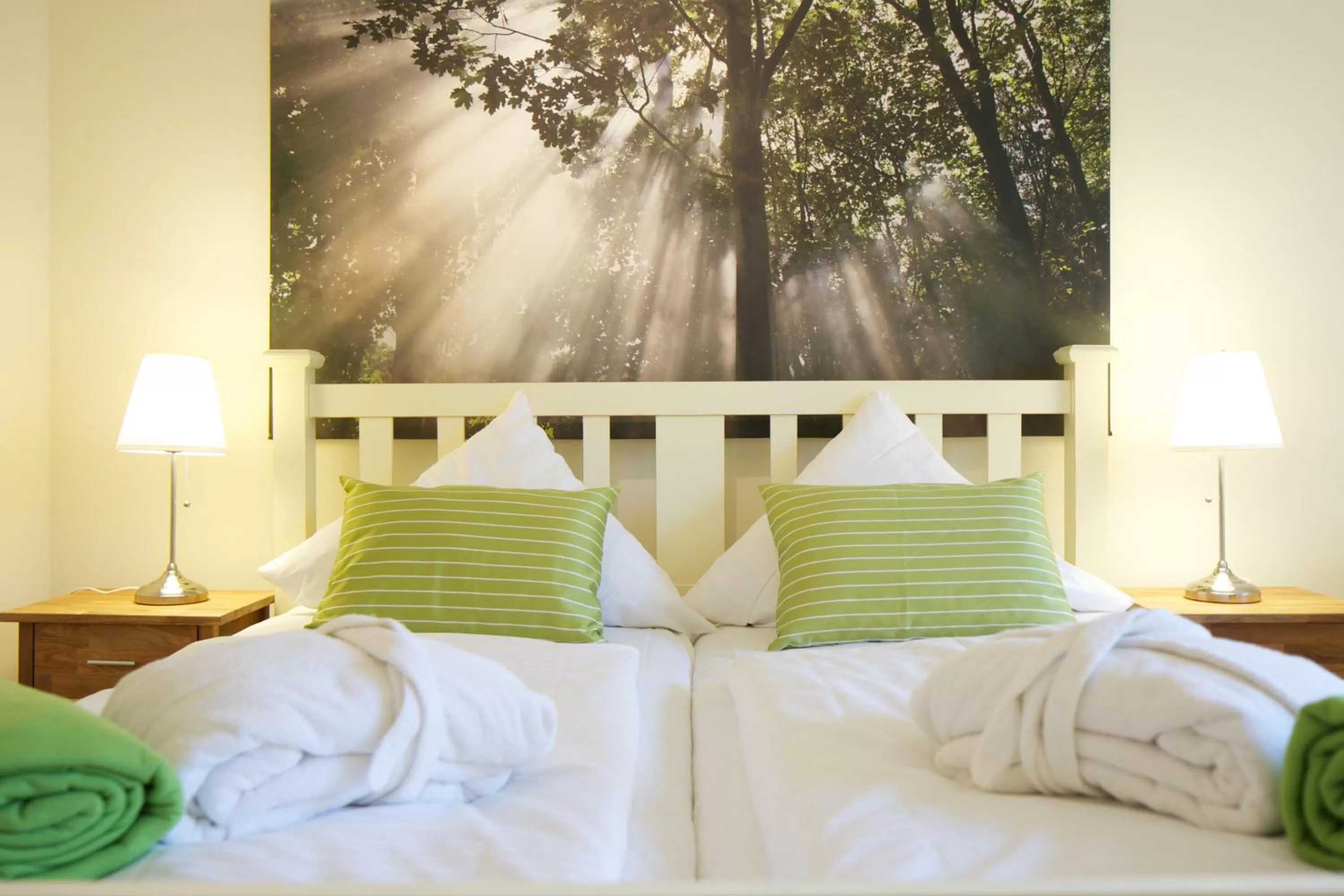 Bed in Das Frühstückshotel Sankt Peter-Ording