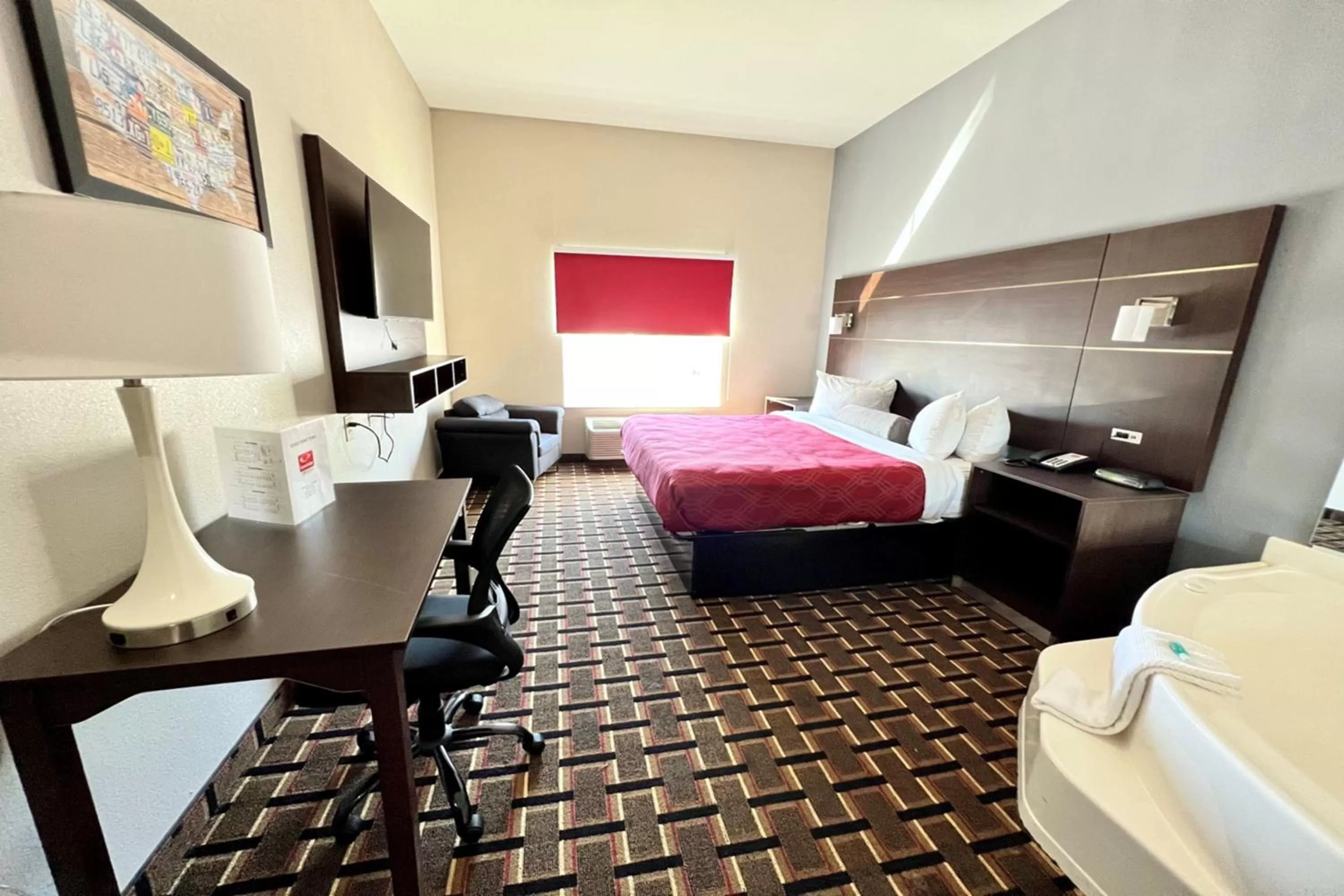 TV and multimedia, Bed in Econo Lodge Augusta West near Fort Gordon