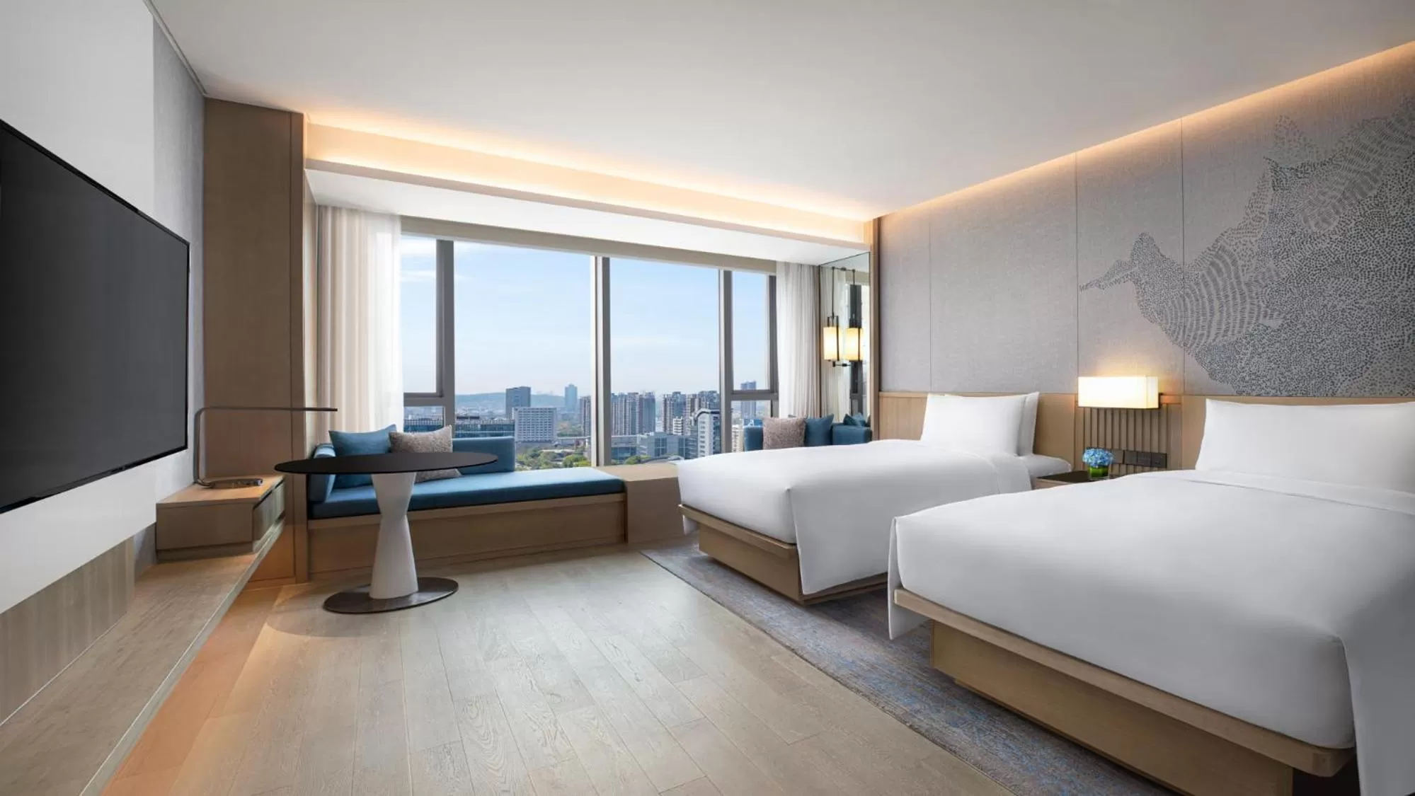 Bedroom, Bed in Courtyard by Marriott Nanjing Jiangning