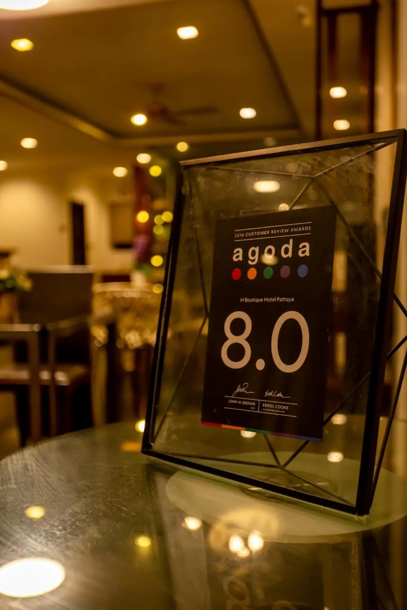 Certificate/Award in Honey Boutique Hotel