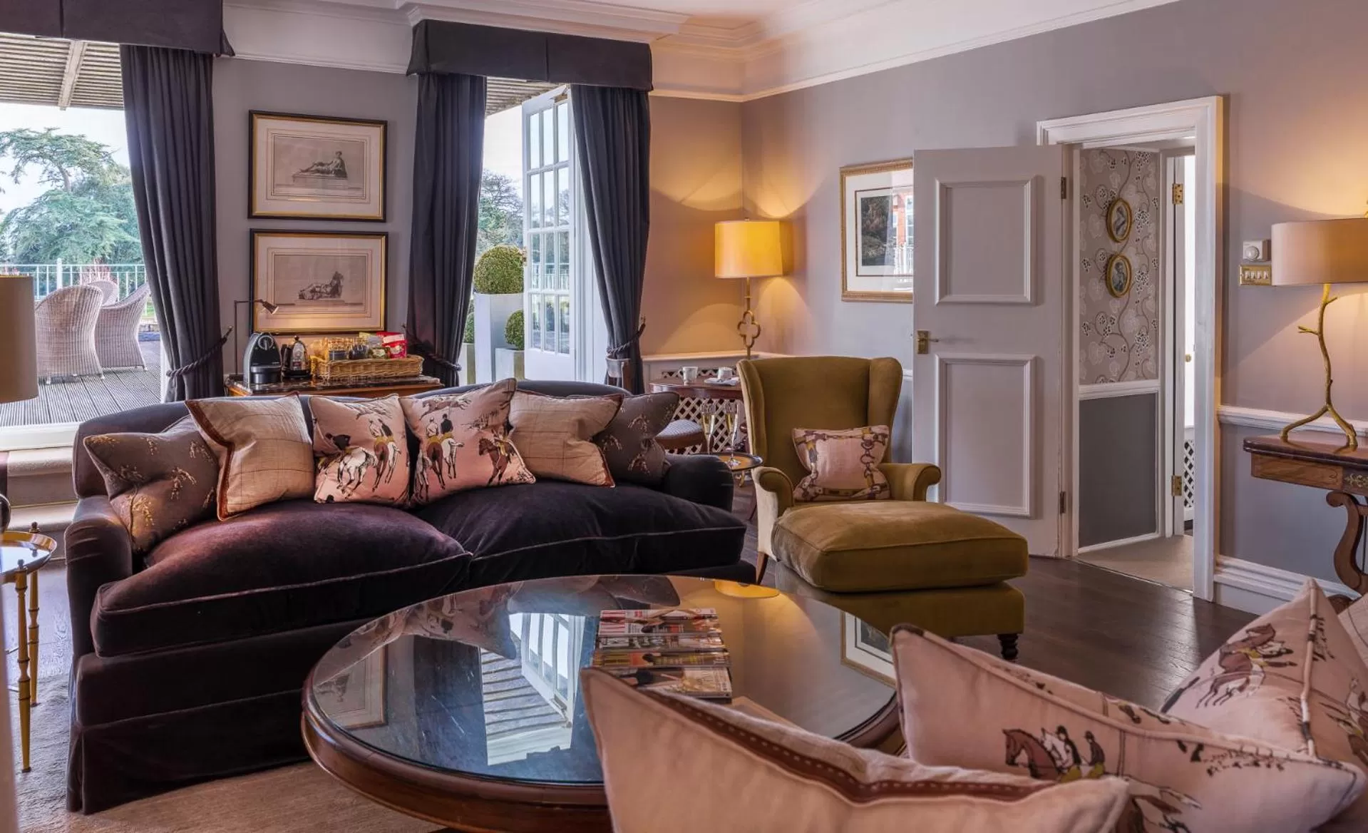 Living room in Chewton Glen Hotel - an Iconic Luxury Hotel