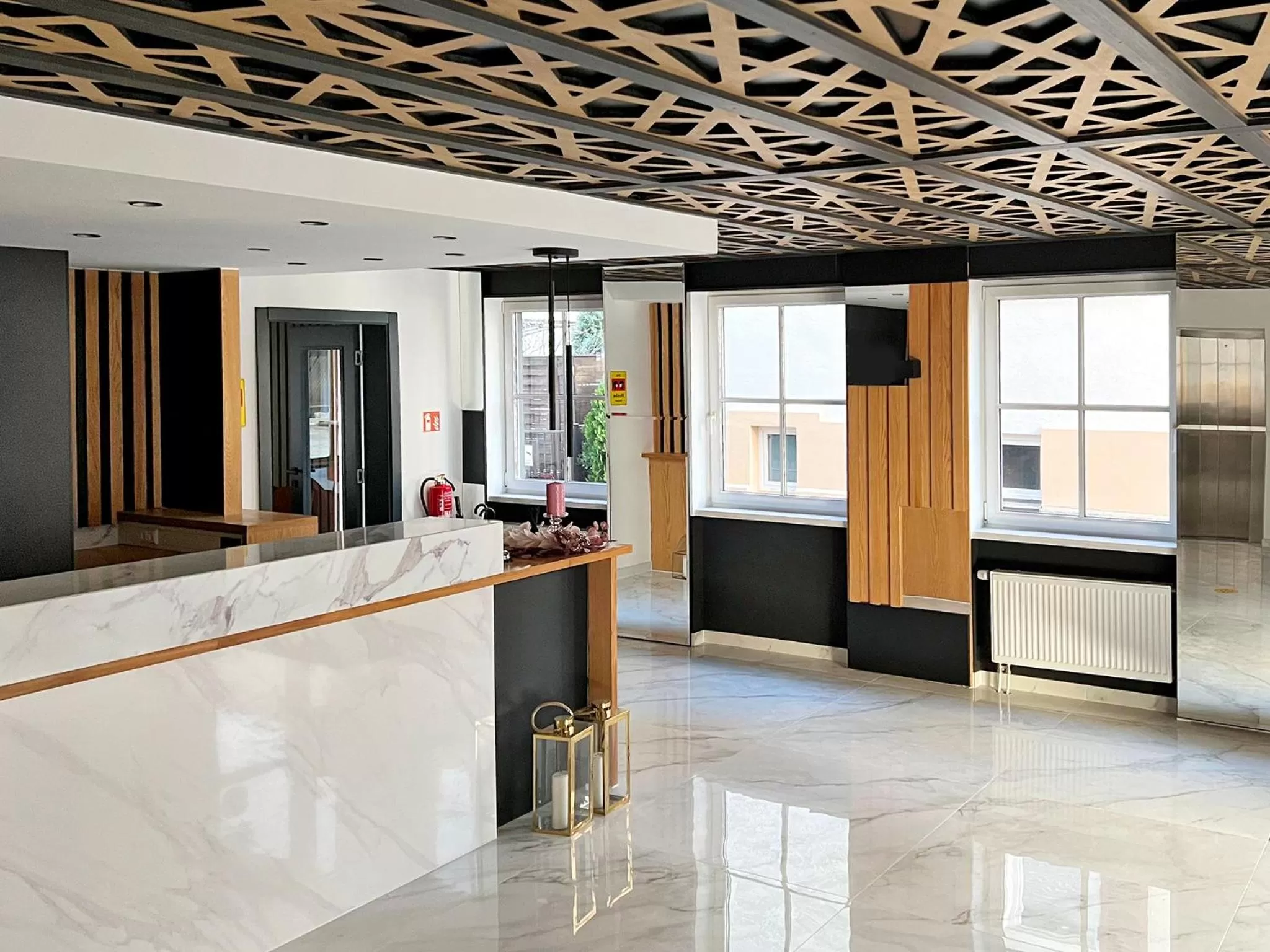 Lobby or reception in DORMERO Hotel Reutlingen