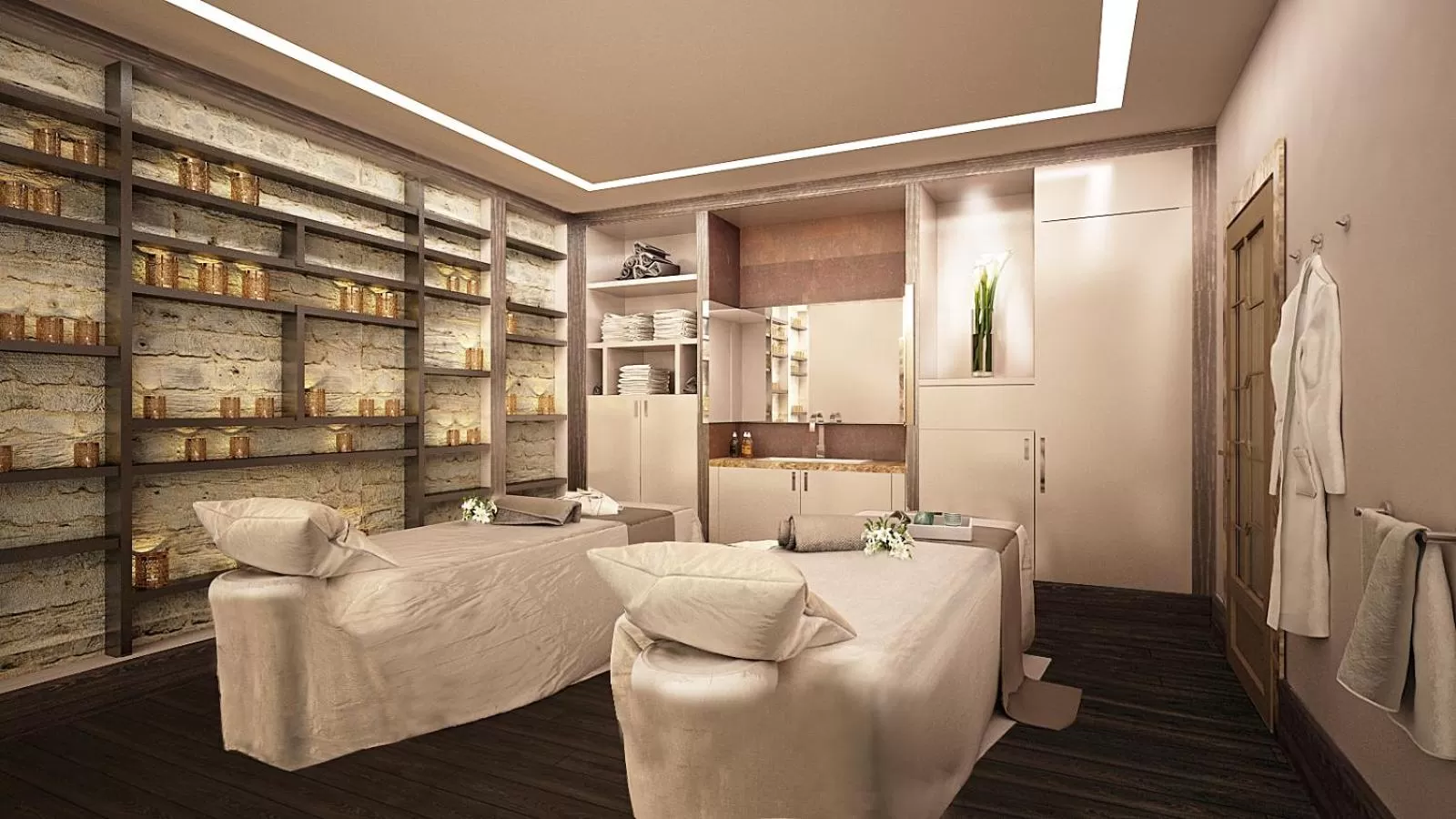 Massage, Bed in Grand Hotel Kempinski Riga