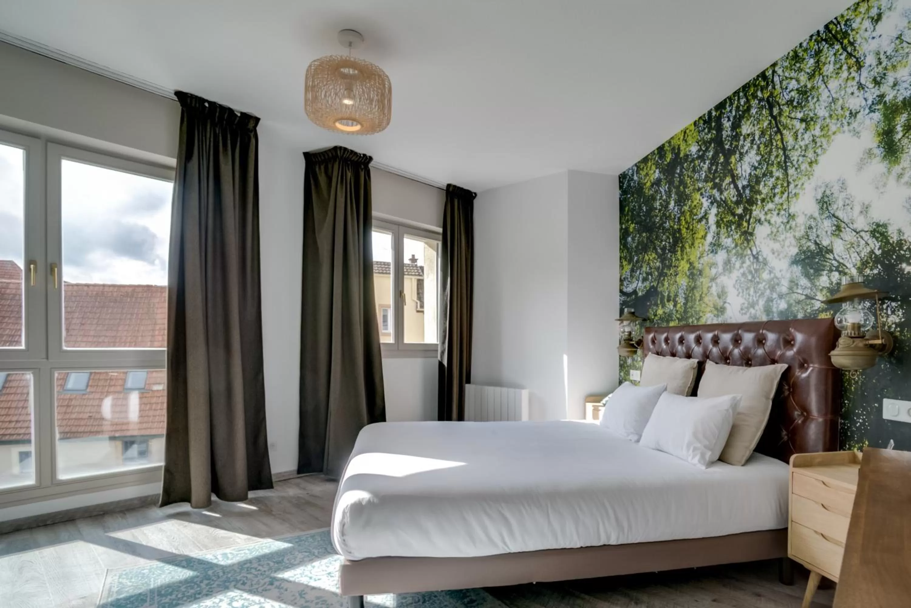 Bed in La Maison Hôtel Mulhouse Centre