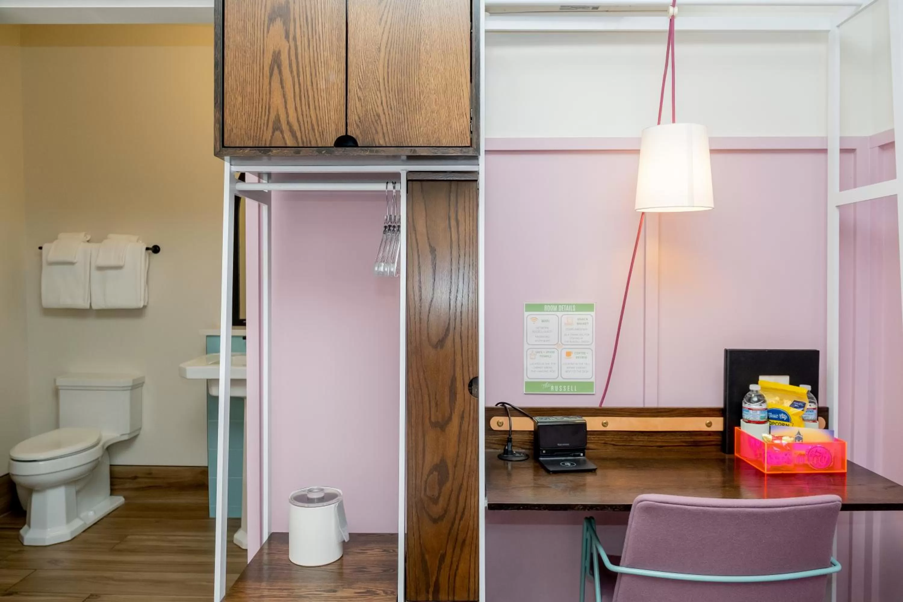 wardrobe in The Russell