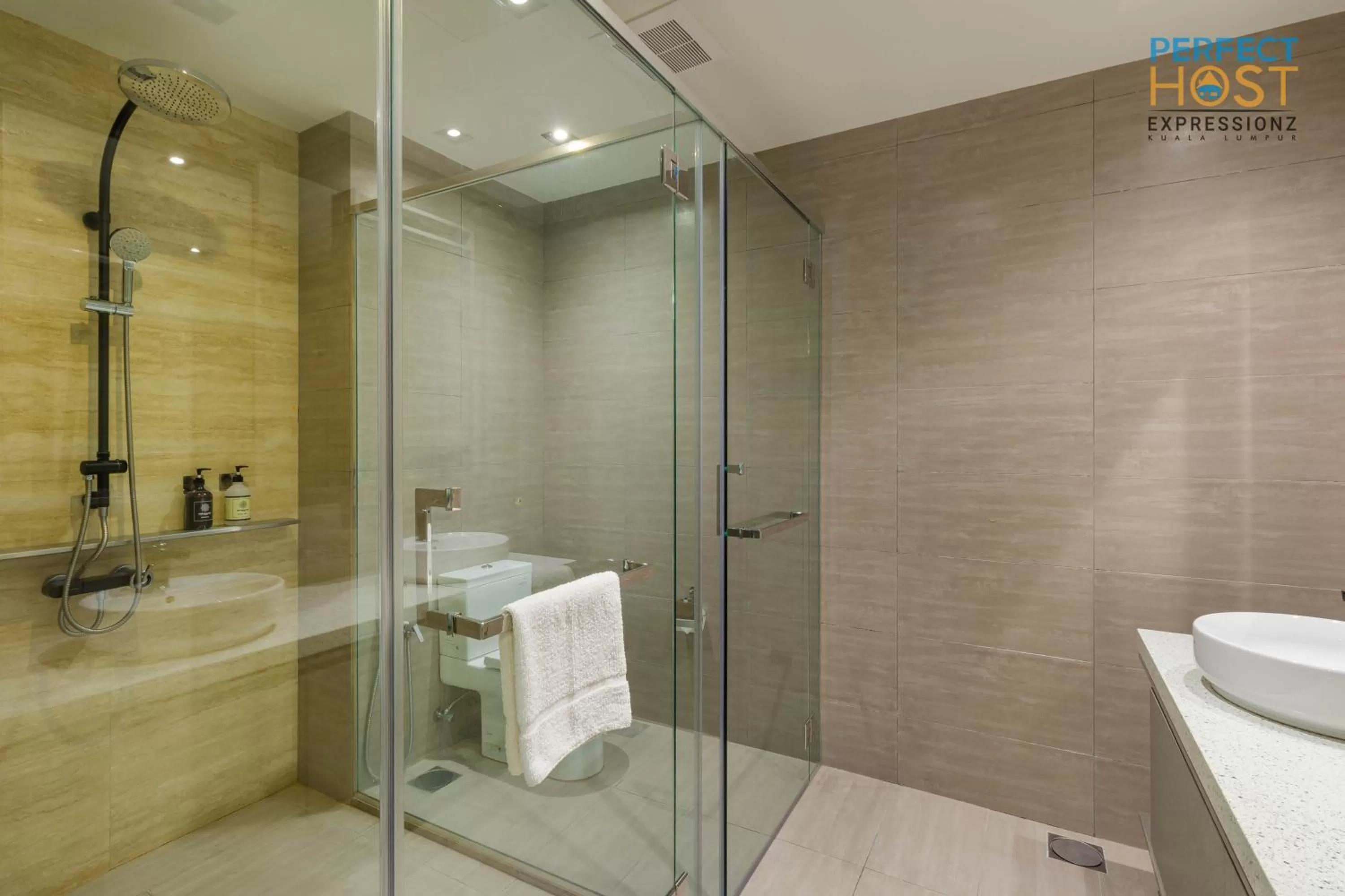 Shower in Expressionz Suites KL by Perfect Host