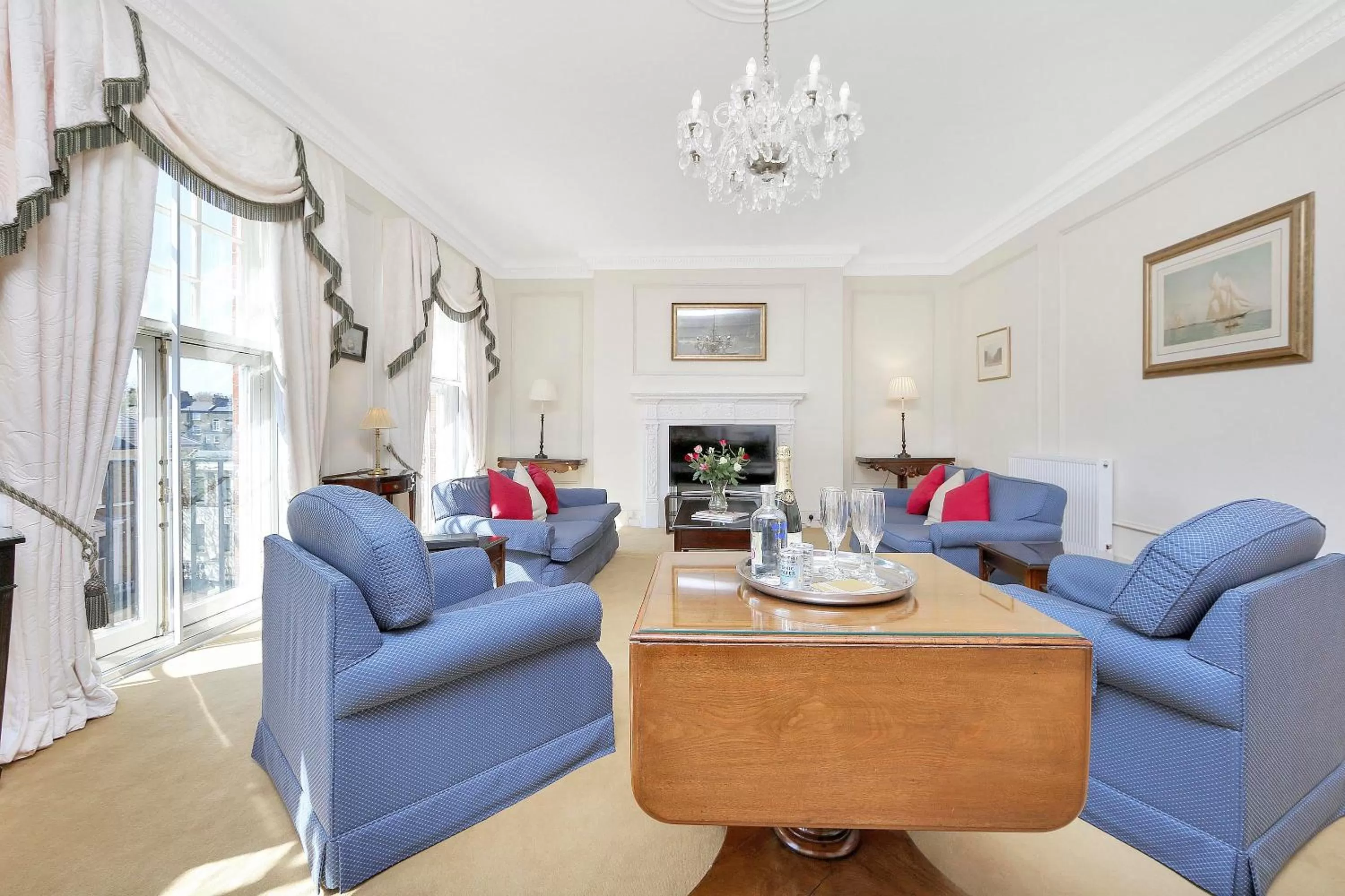 Living room in No1 The Mansions By Mansley