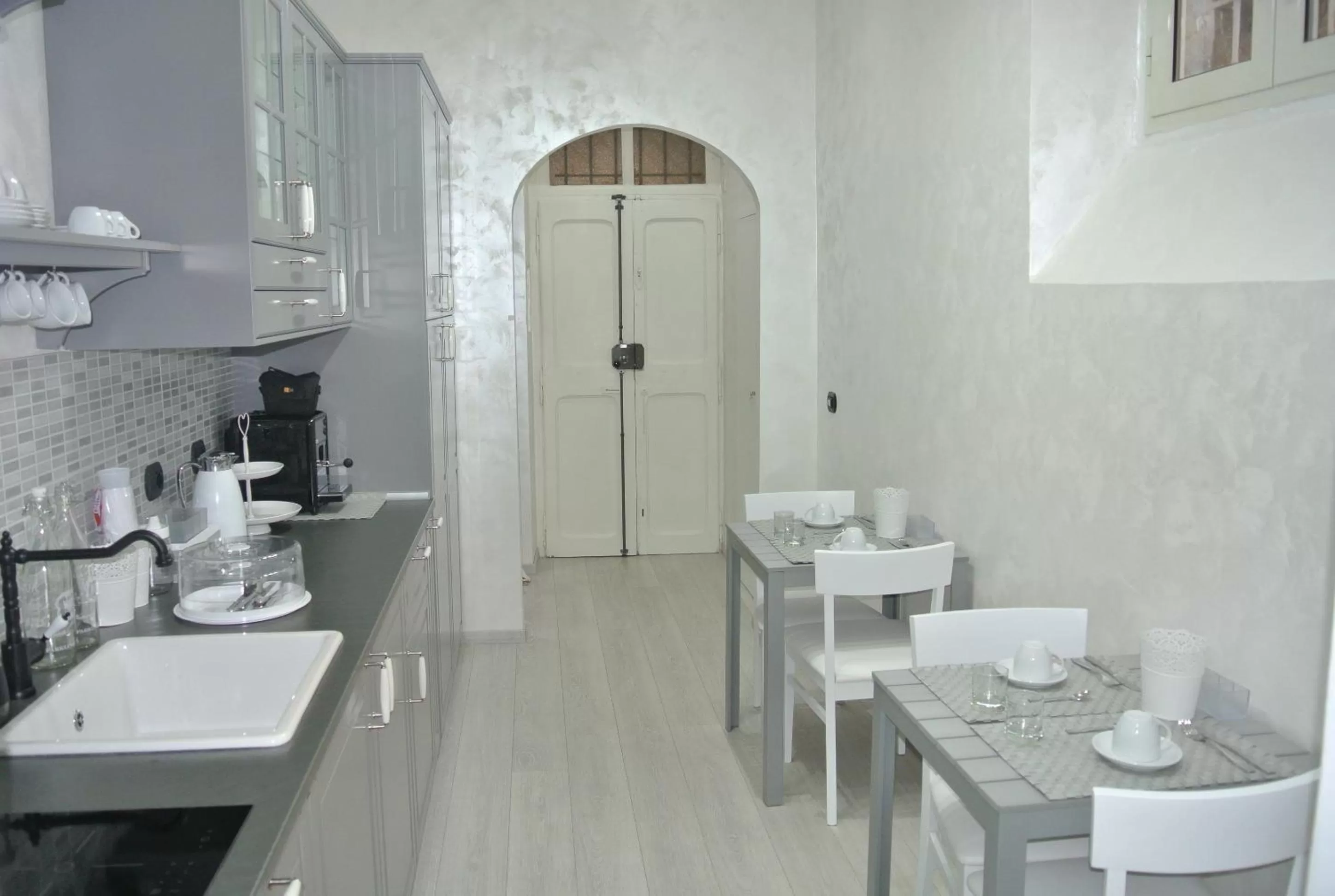 Kitchen or kitchenette in B&B Insula Urbis