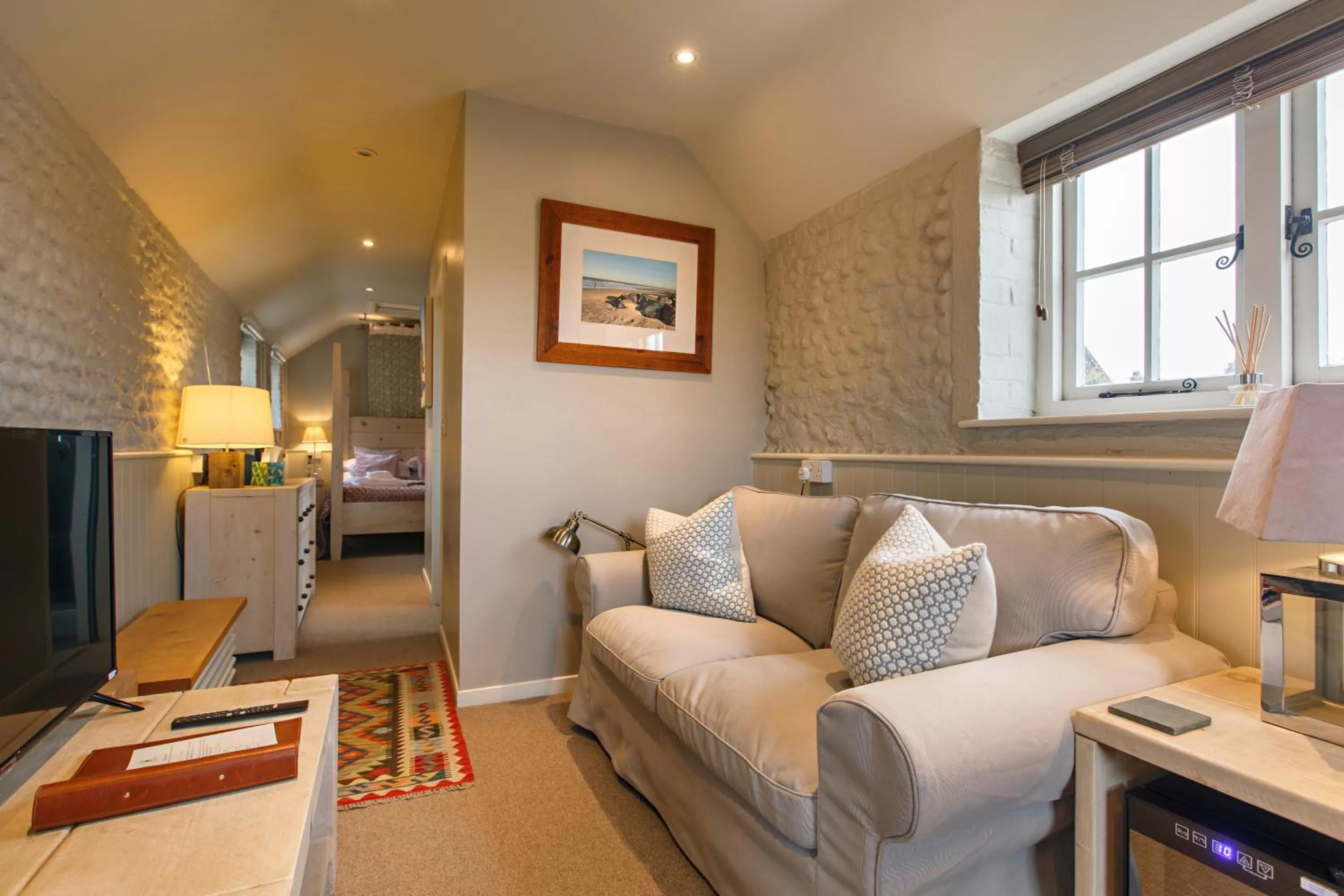 Bedroom, Seating Area in Cley Windmill