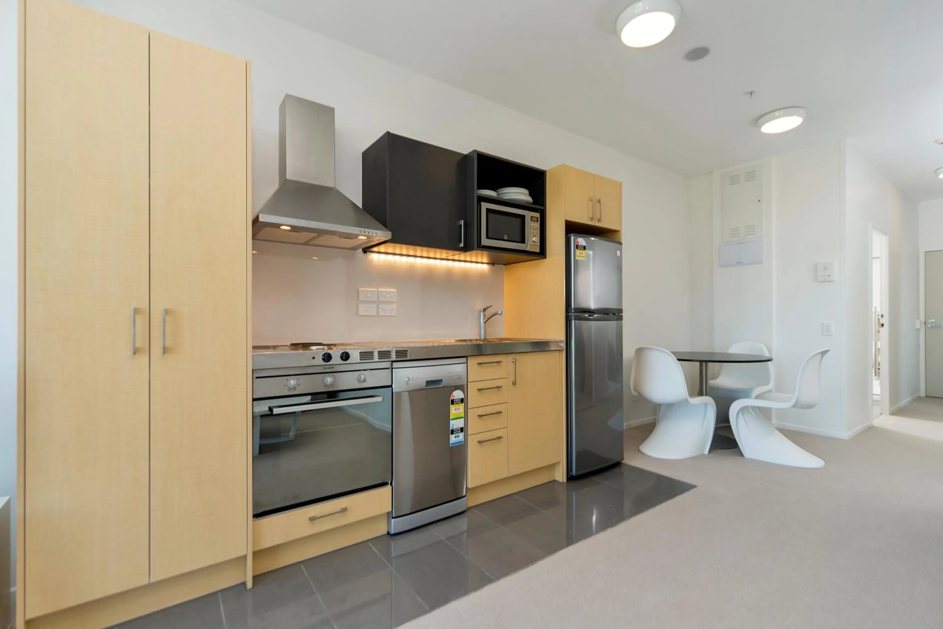 Kitchen or kitchenette in MCentral Apartments Manukau