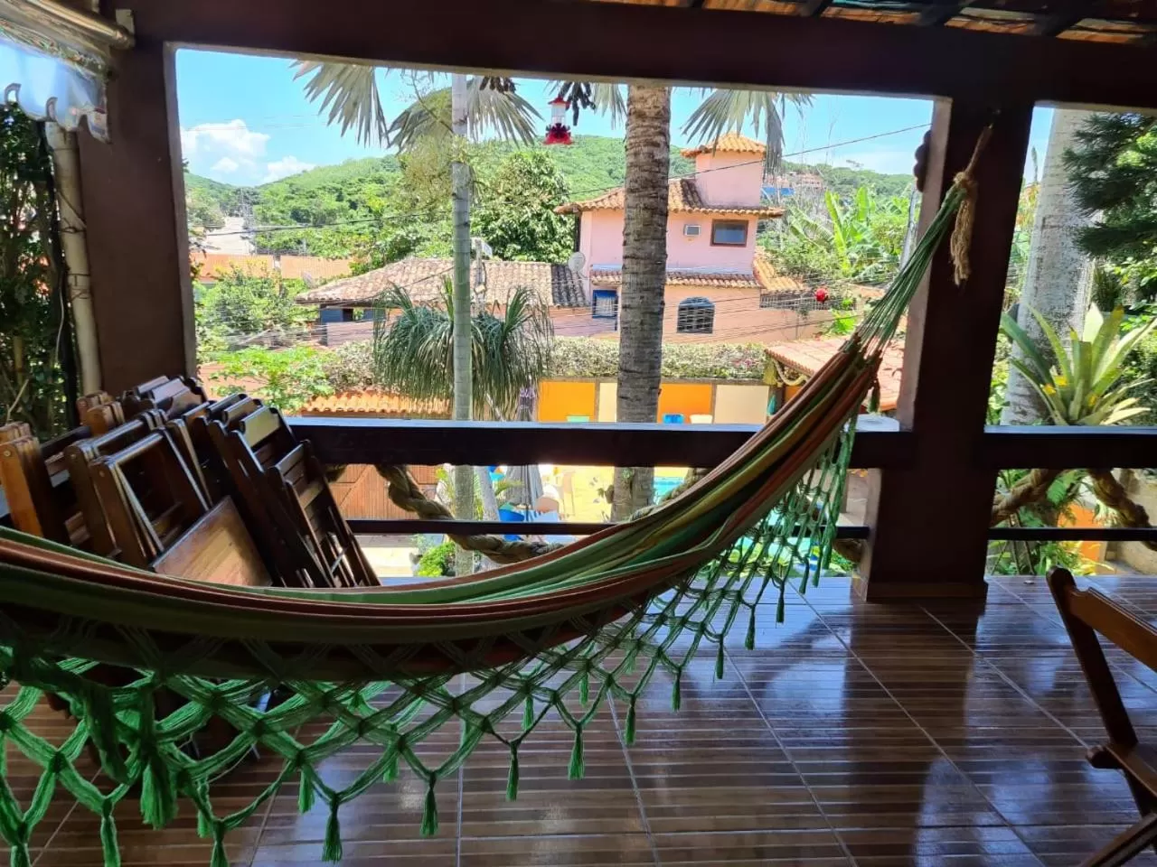 Balcony/Terrace in Suítes Casa do Barão