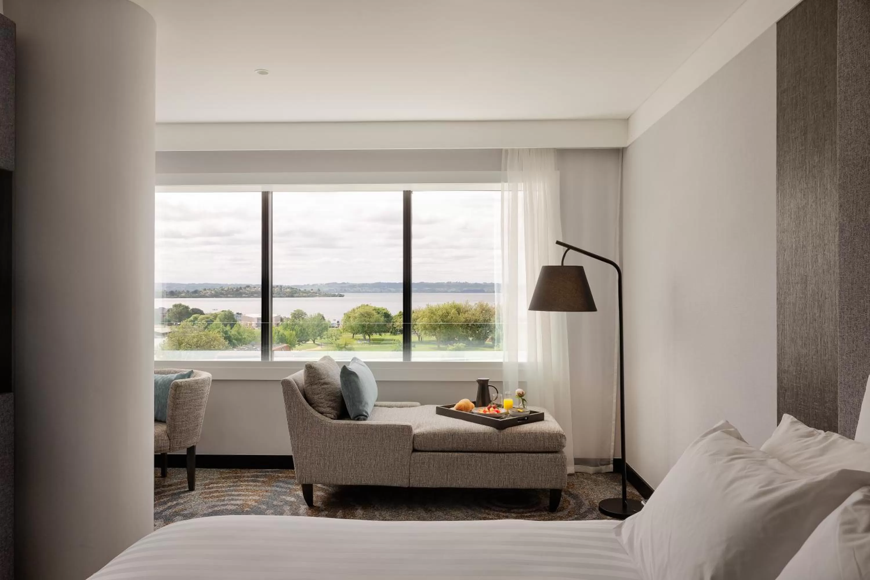View (from property/room), Bed in Pullman Rotorua
