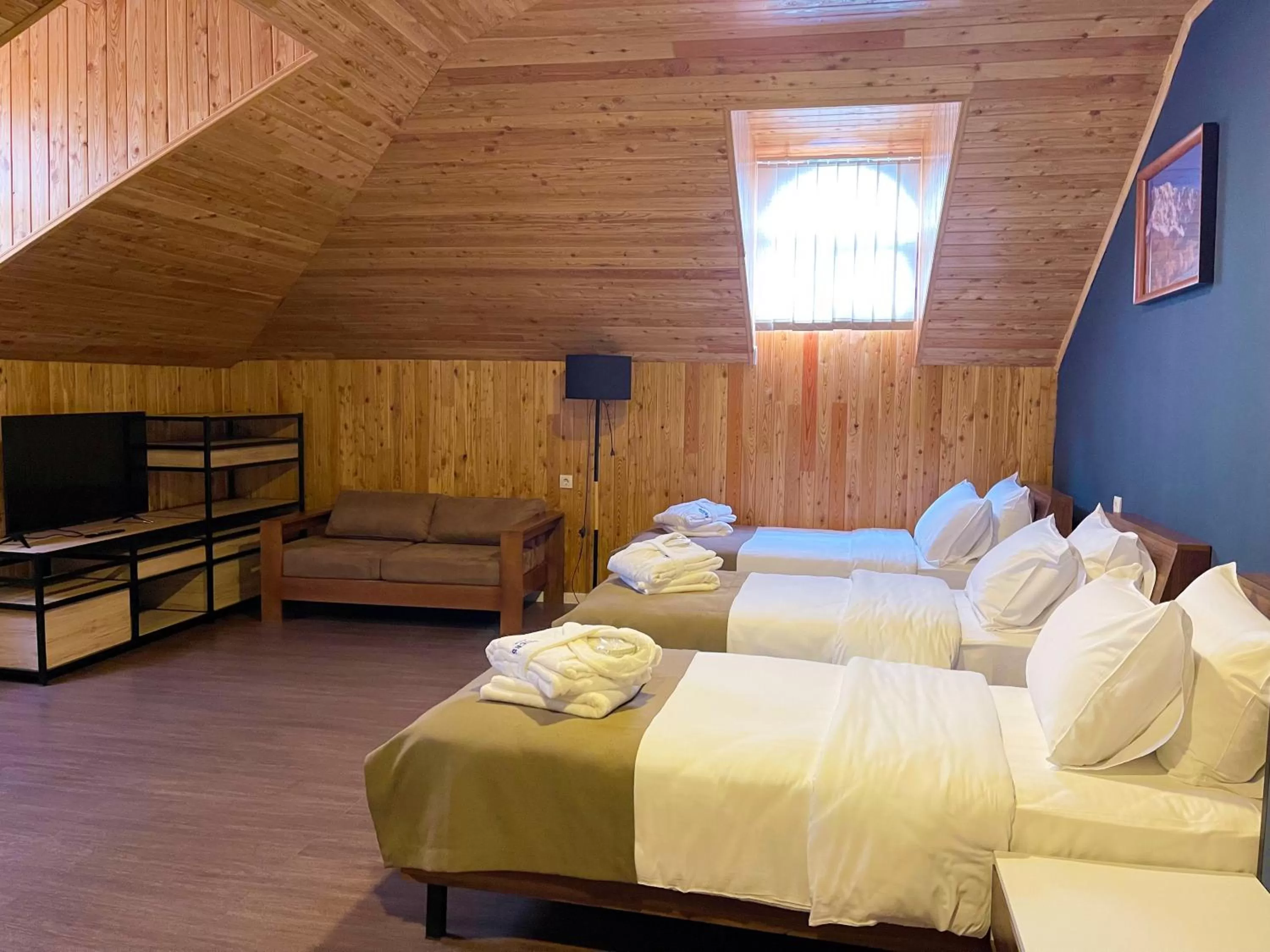 TV and multimedia, Bed in Bricks Hotel