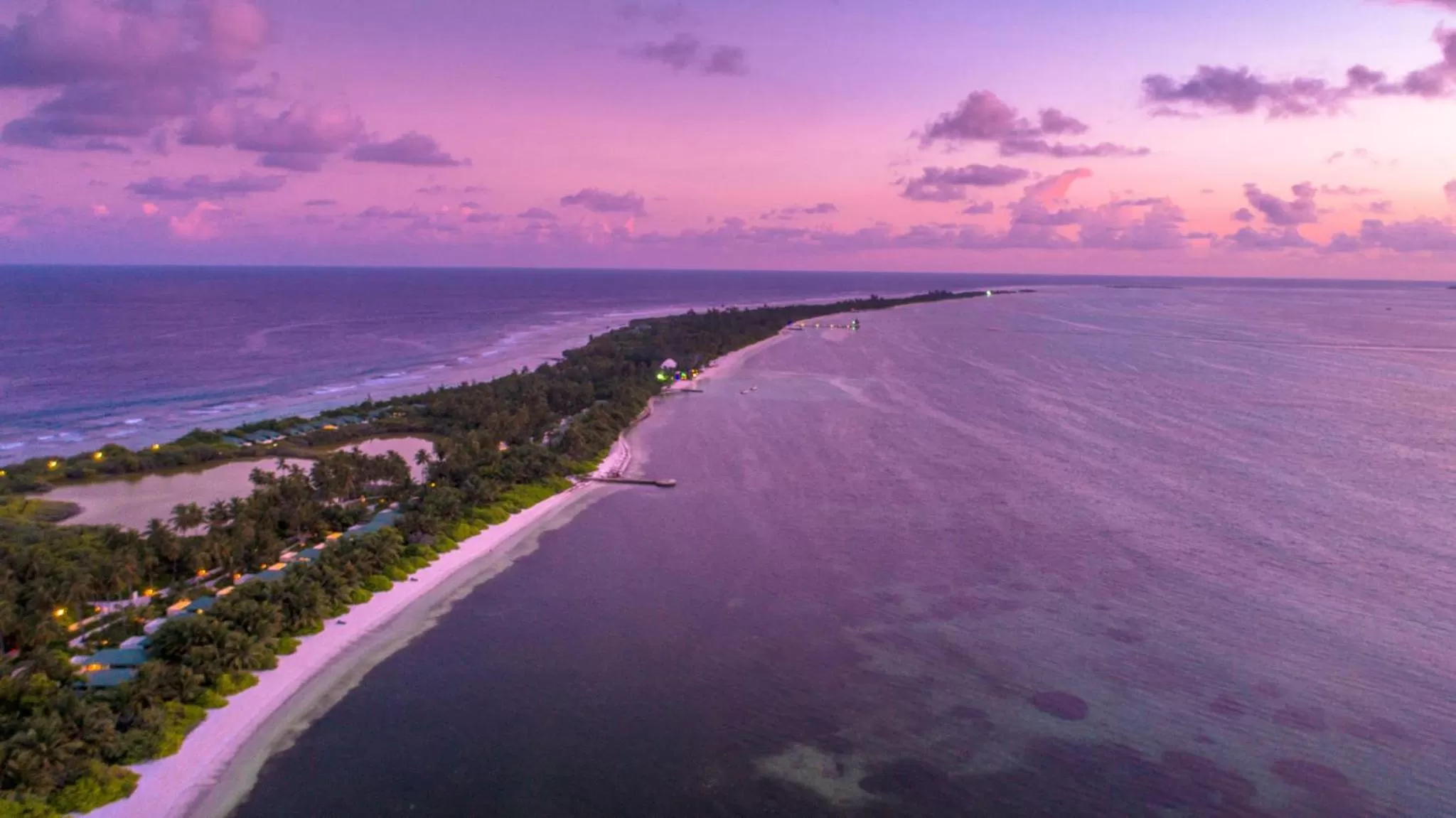 Bird's eye view in Canareef Resort Maldives