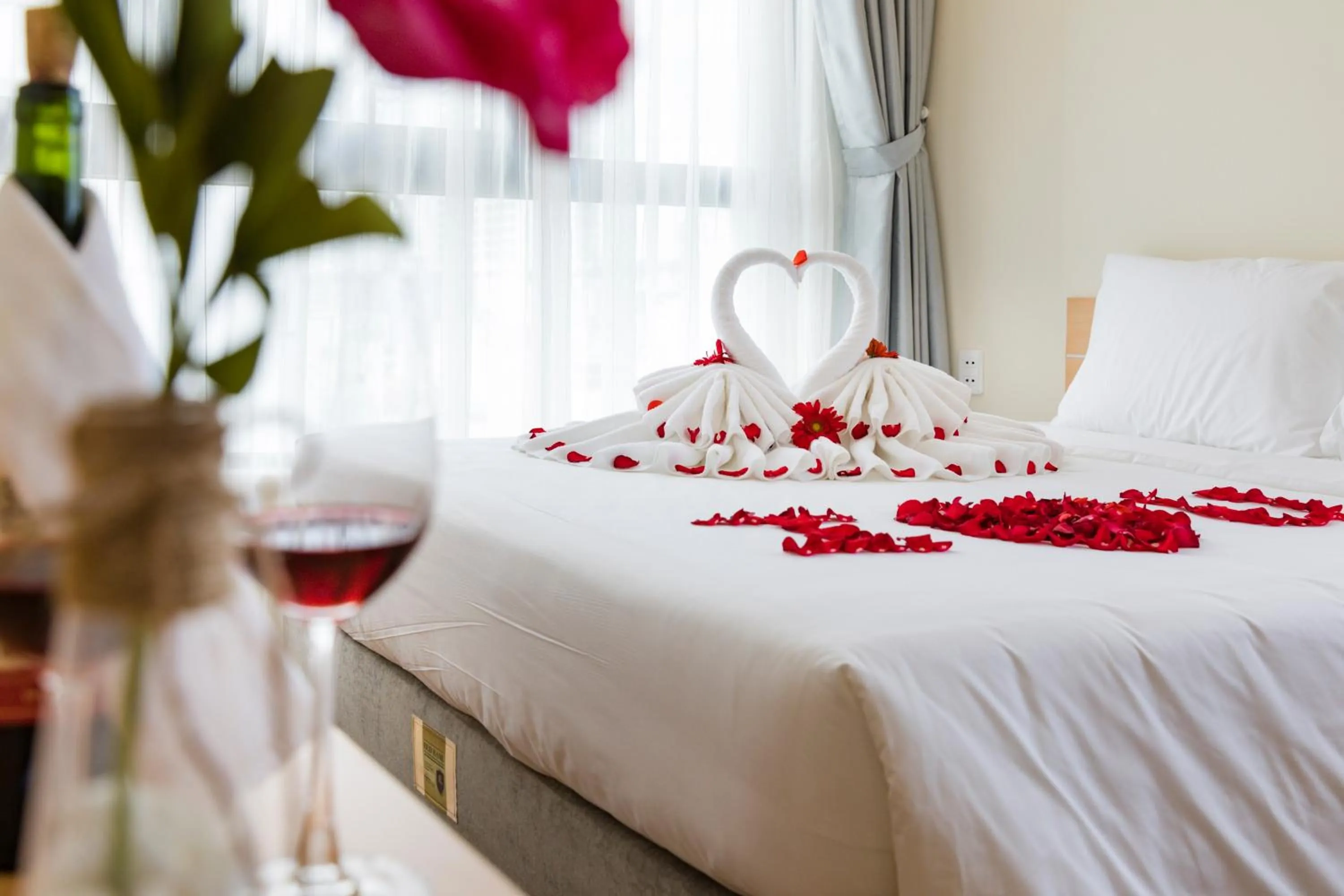 Living room, Bed in The Swan Nha Trang Hotel
