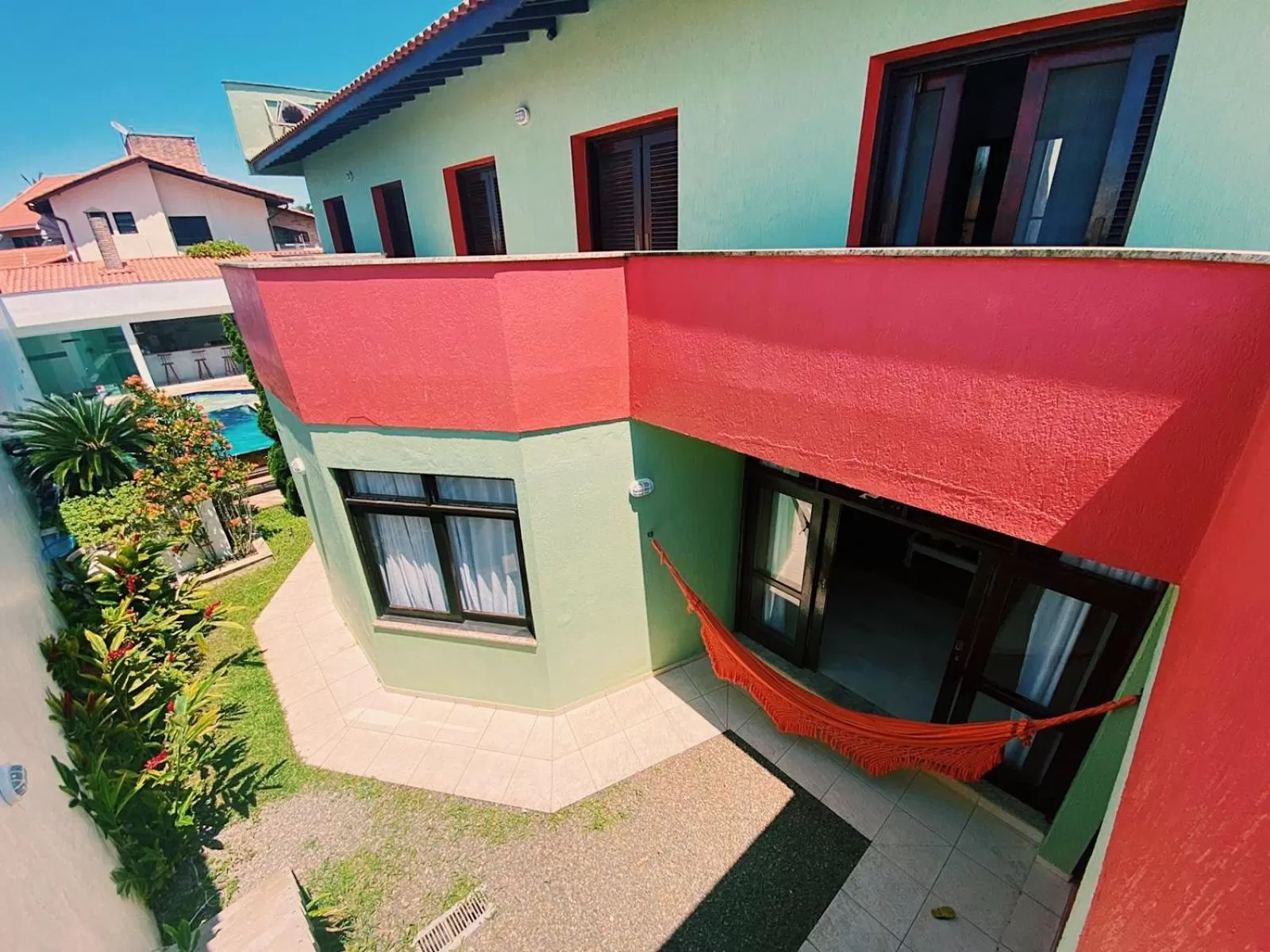 Balcony/Terrace in Hostel e Pousada Bahia Beach