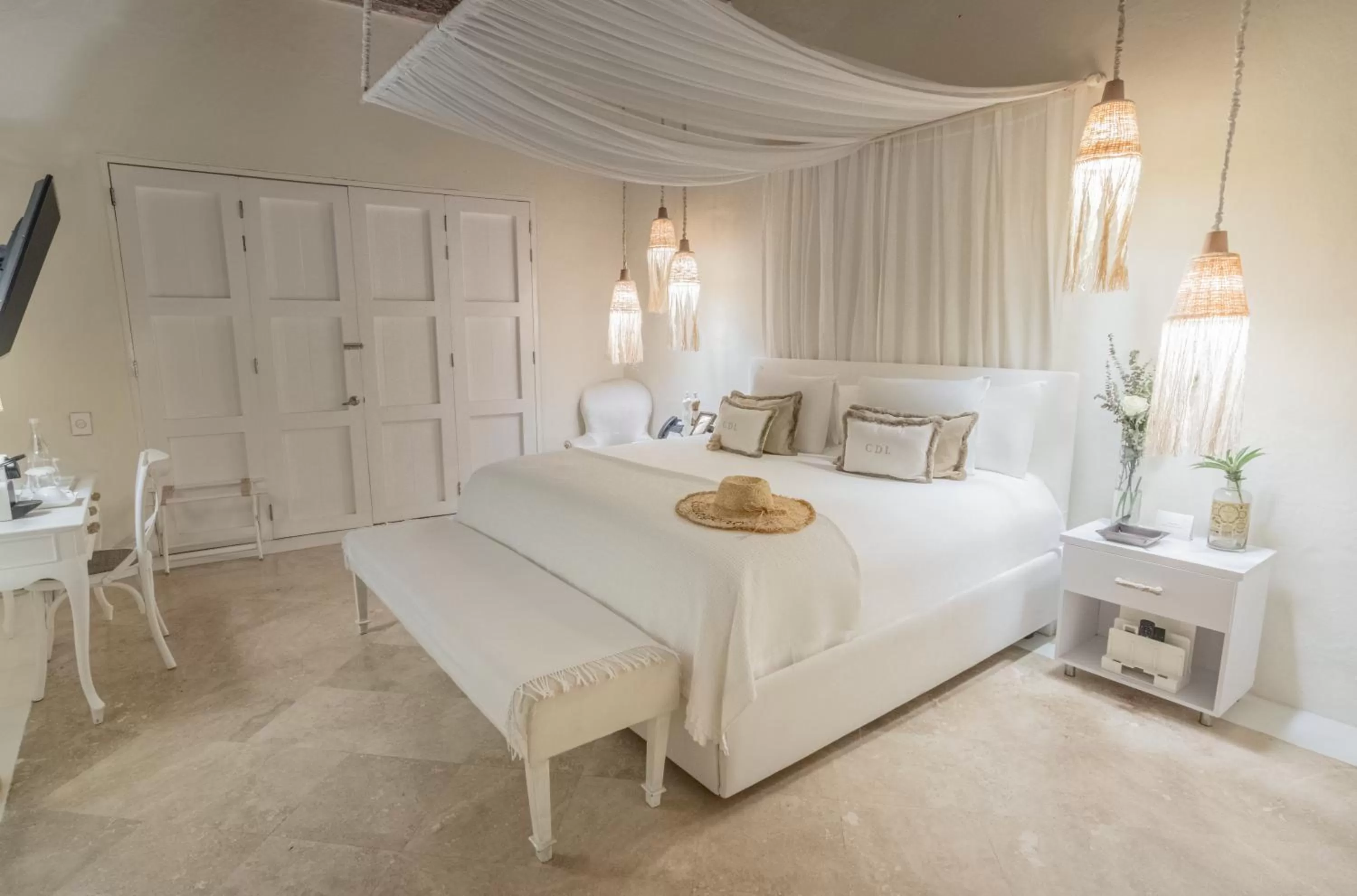 Bed in Casa Diluca Cartagena Hotel Boutique