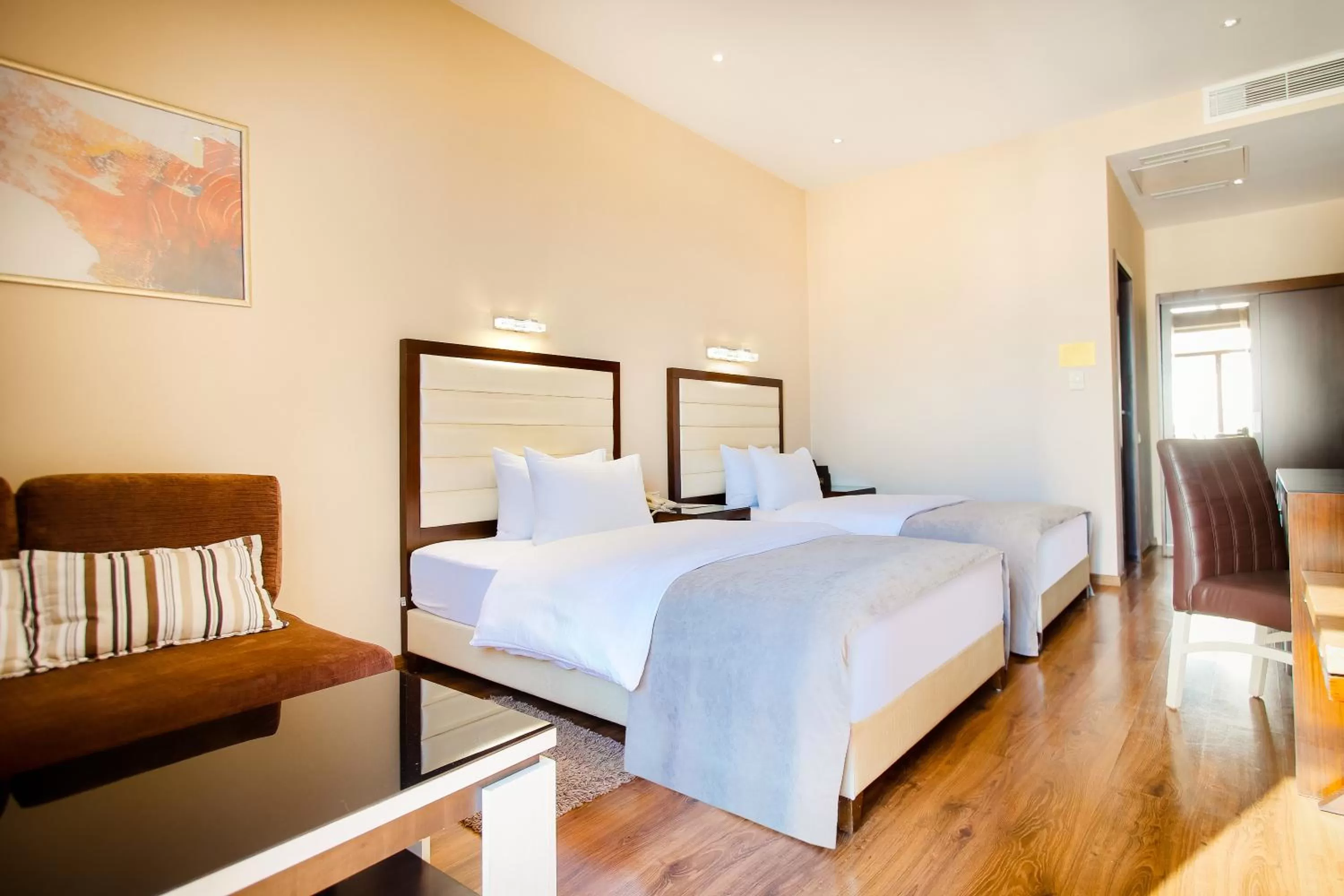 Bed in Hotel Orion Tbilisi