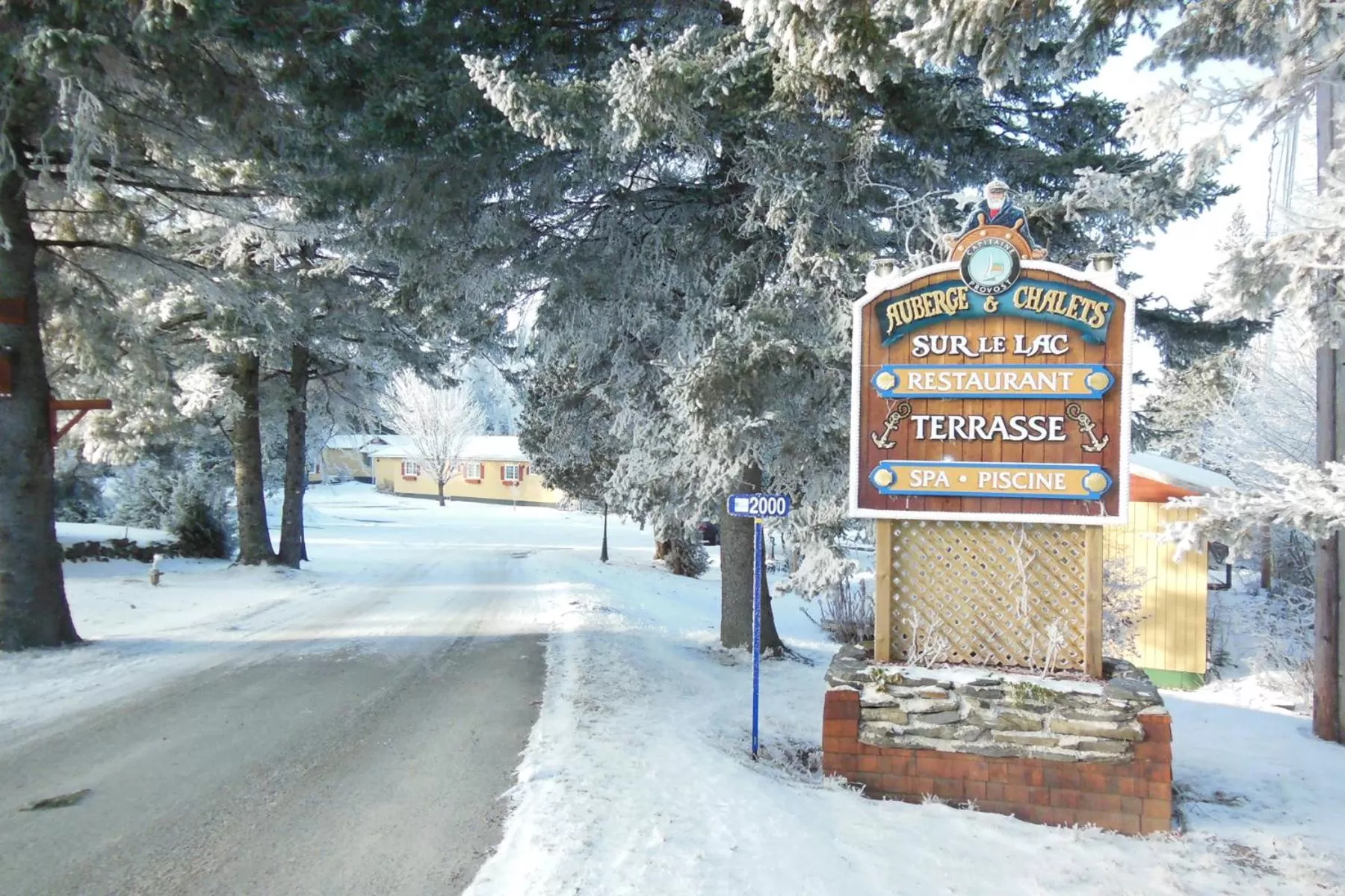 Winter in Auberge et Chalets sur le Lac