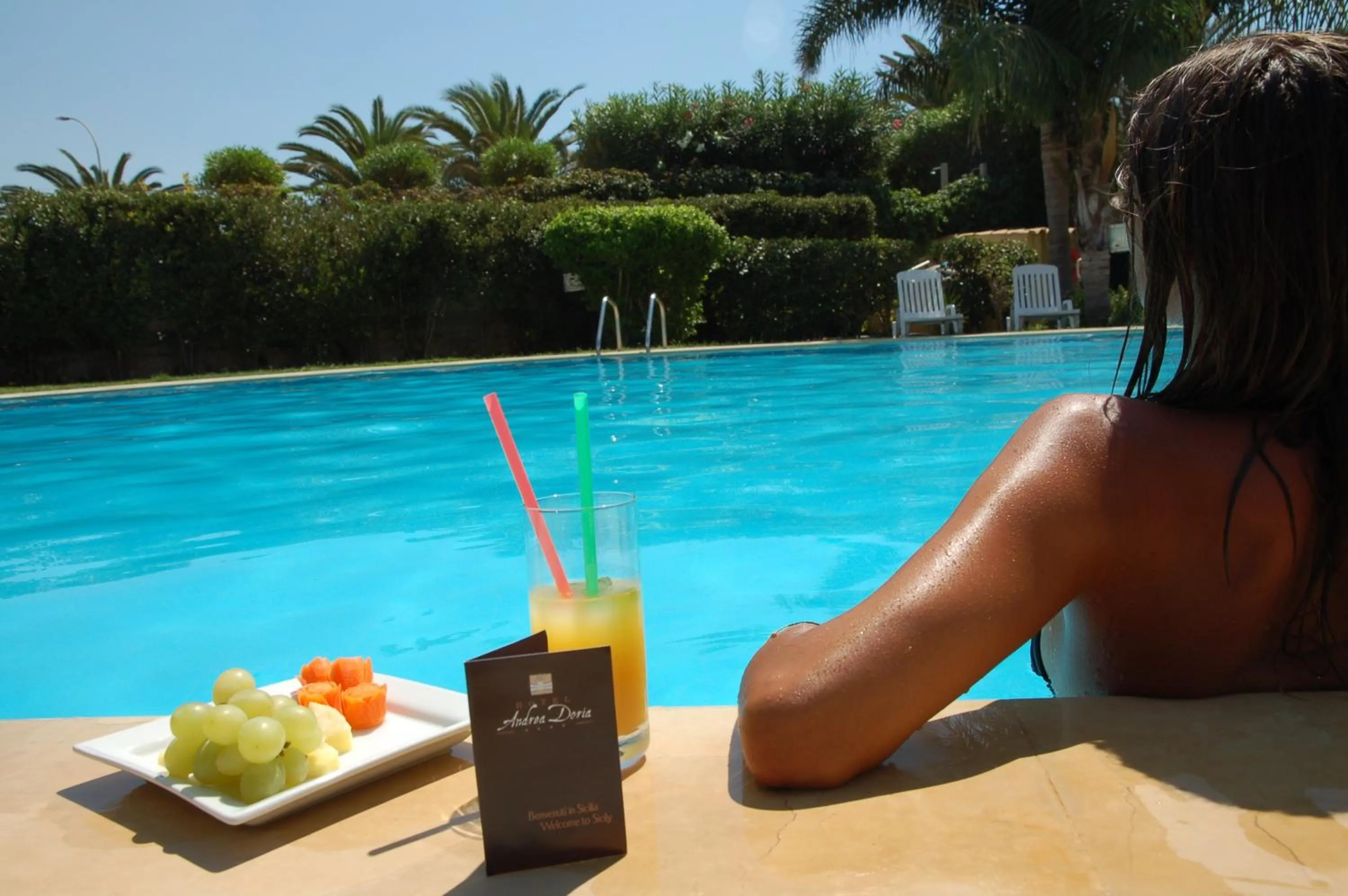 Swimming pool in Andrea Doria Hotel