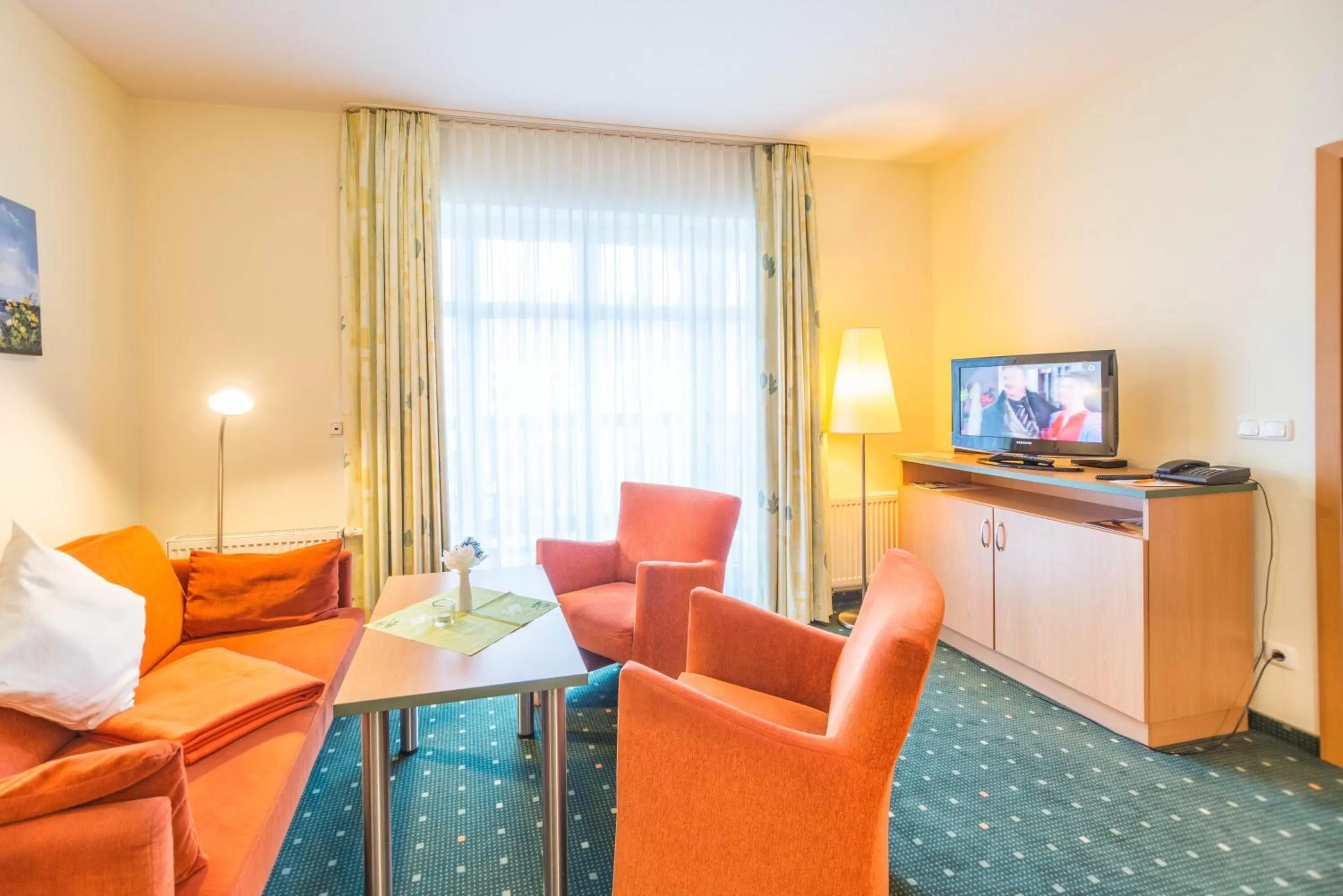 Living room in Am Weststrand Aparthotel Kühlungsborn