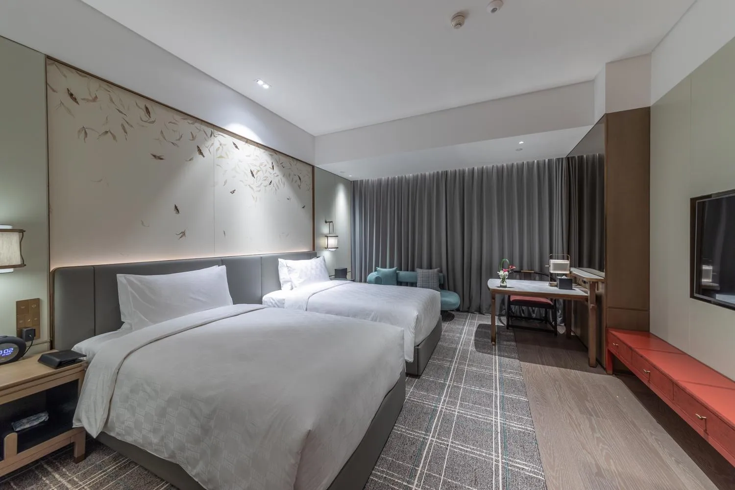 Bed in HUALUXE Xi'an Chanba by IHG