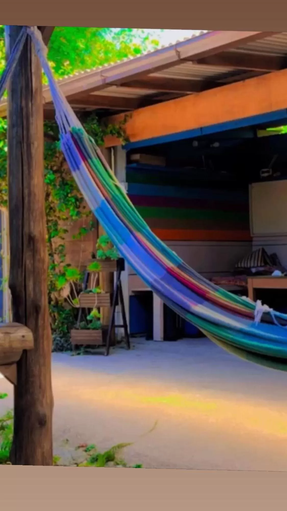 Seating area in Mandala Camping Pousada