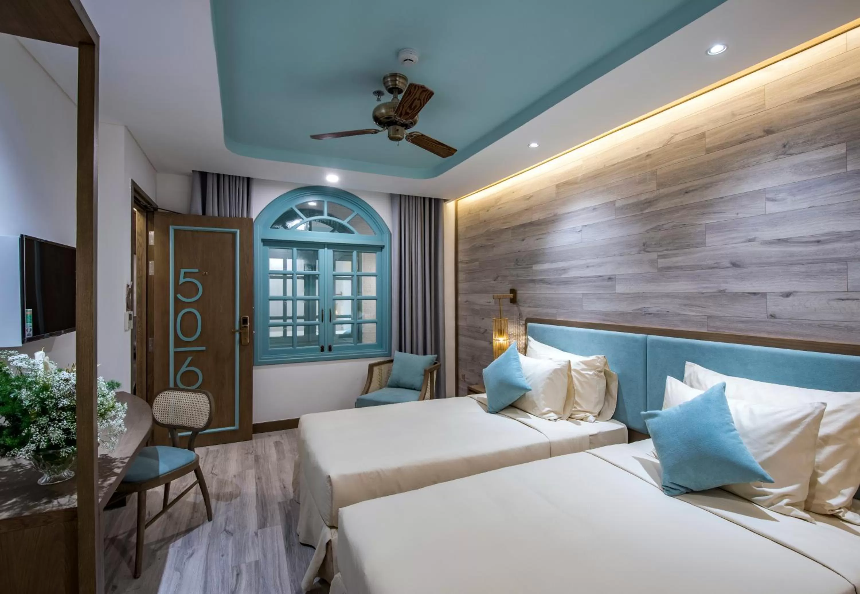 Bed in Icon Saigon - LifeStyle Design Hotel