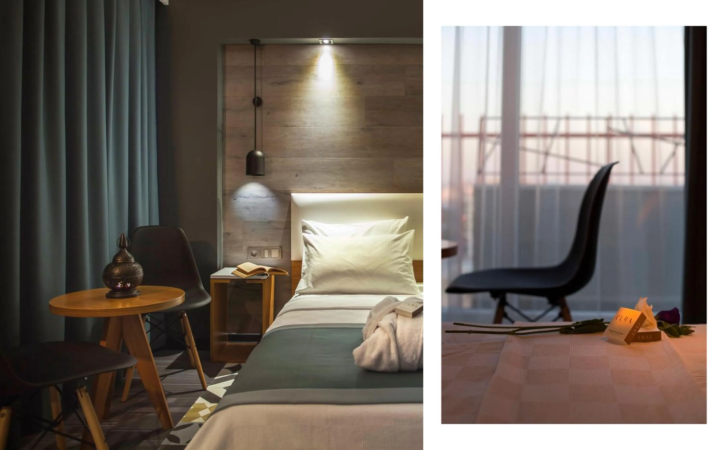 Decorative detail, Bed in Hotel Cura