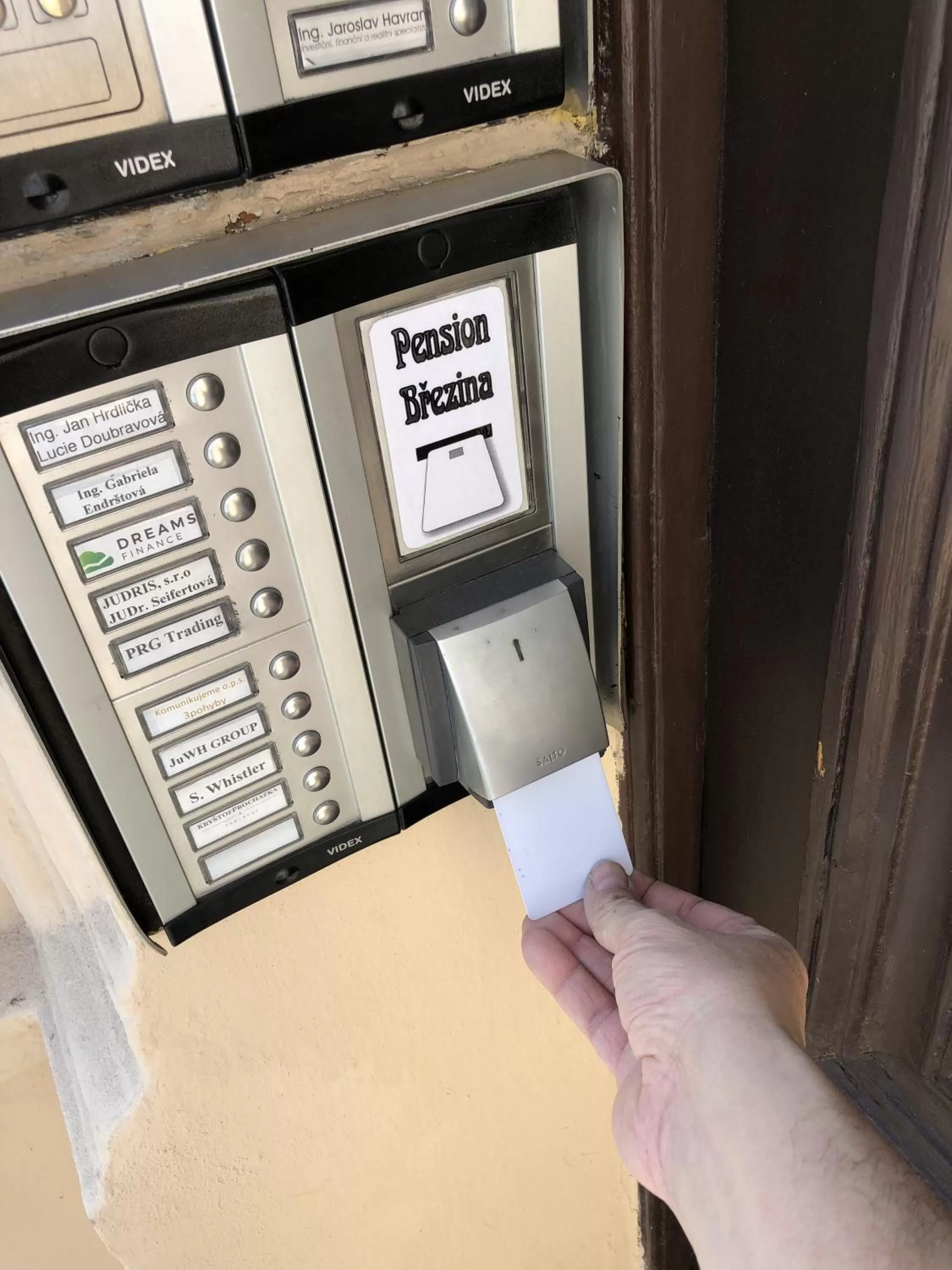Facade/entrance in Brezina Pension