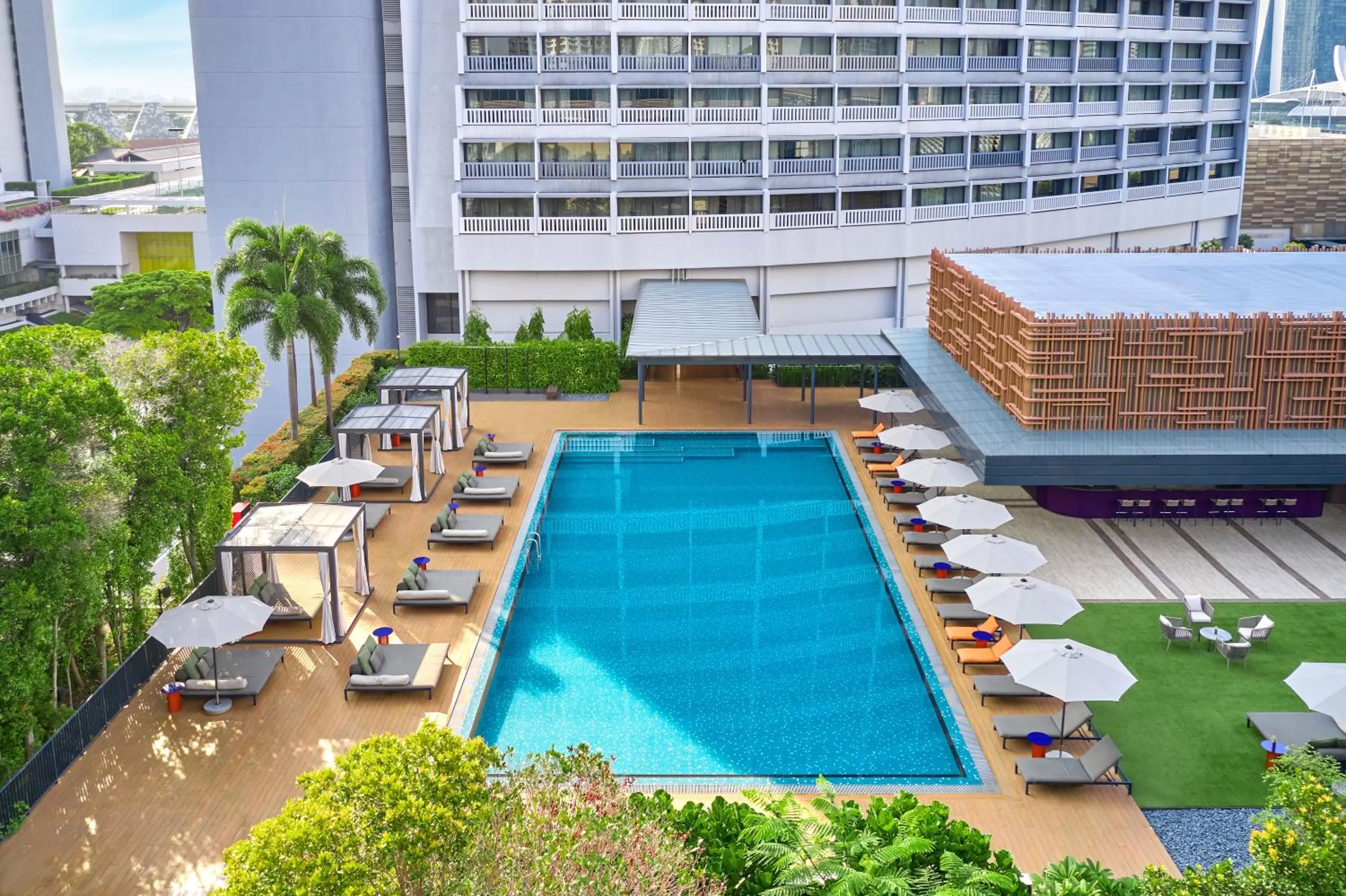 Swimming pool in PARKROYAL COLLECTION Marina Bay, Singapore