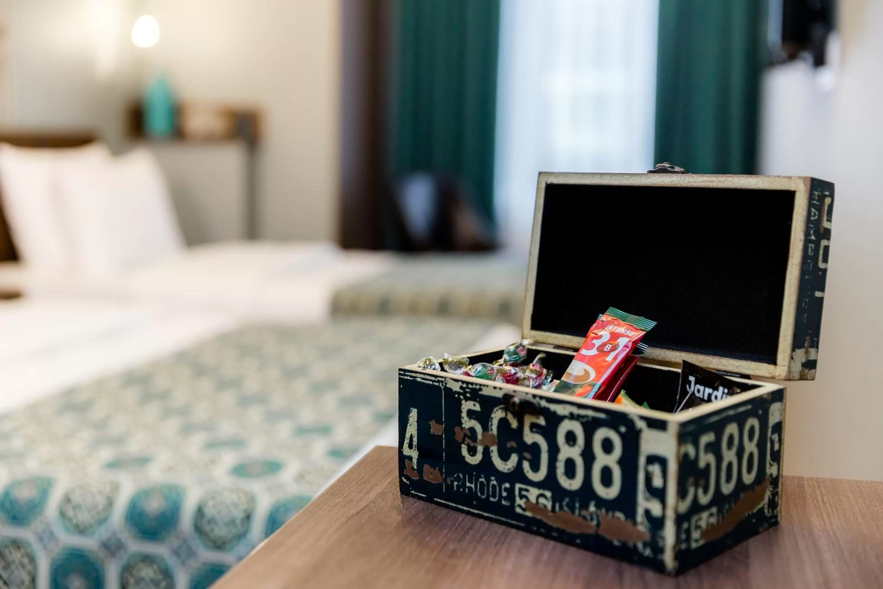 Decorative detail, Bed in Hotel Diamond