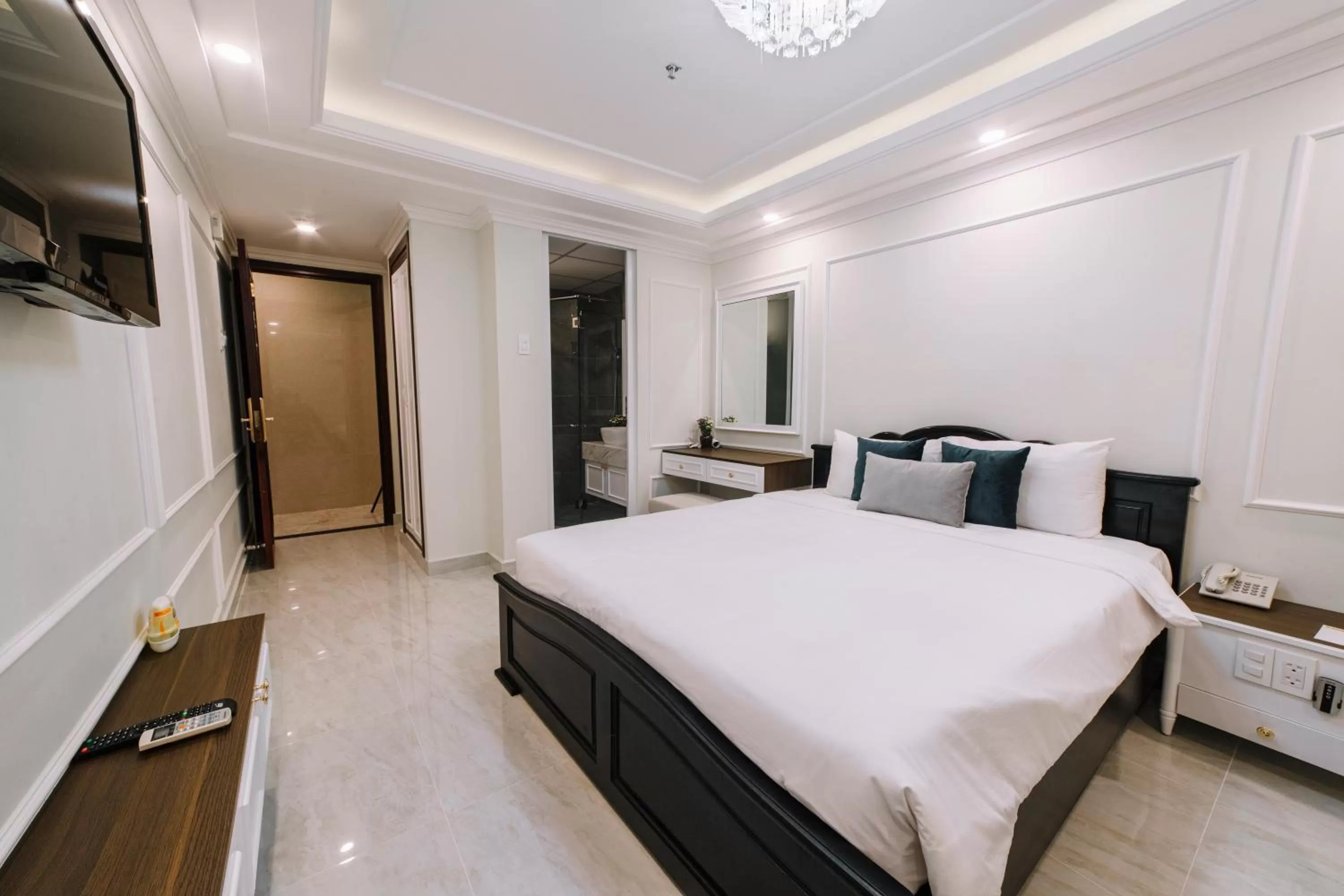 Bed in Saigon Hanoi Central Hotel