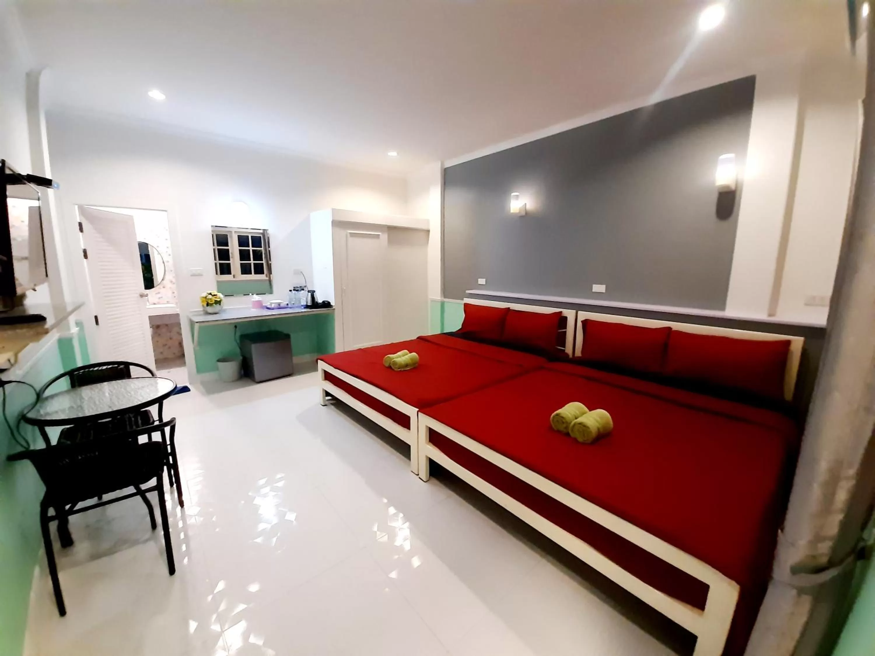 Bed in Fancy Carp Resort Hua-Hin