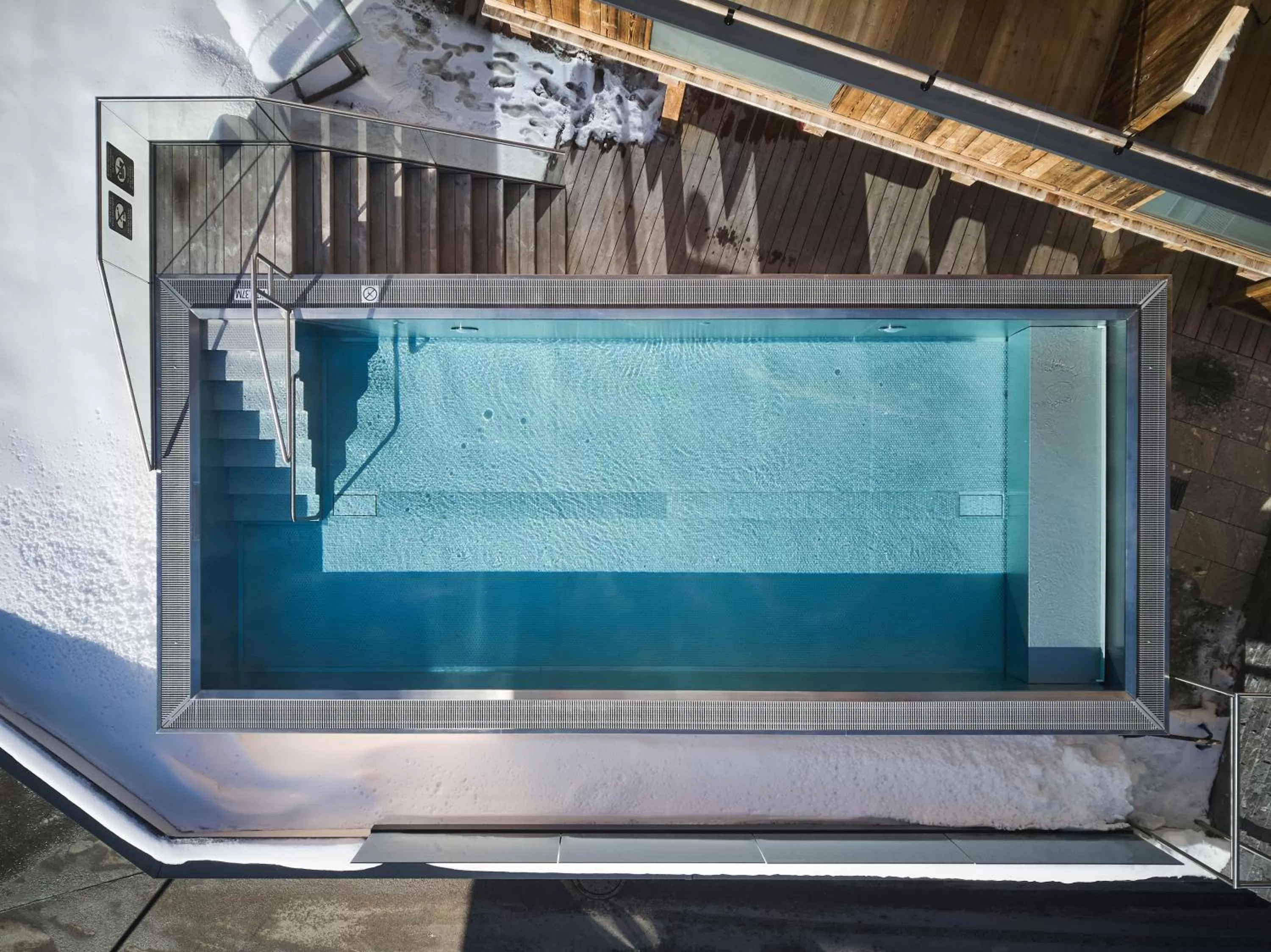 Pool view in Hotel Astrid - Ski In - Ski Out