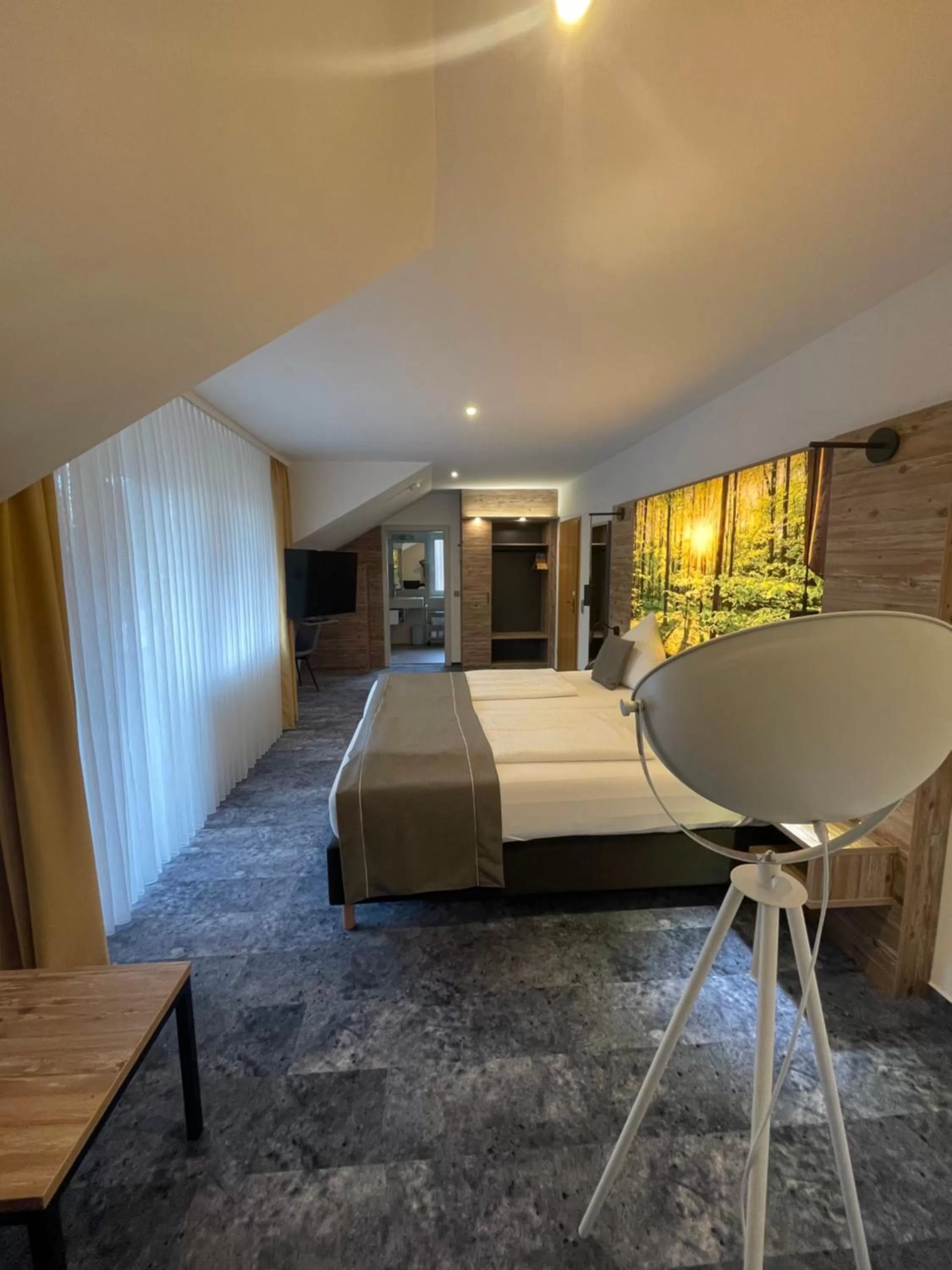 Bed in Hotel Christel