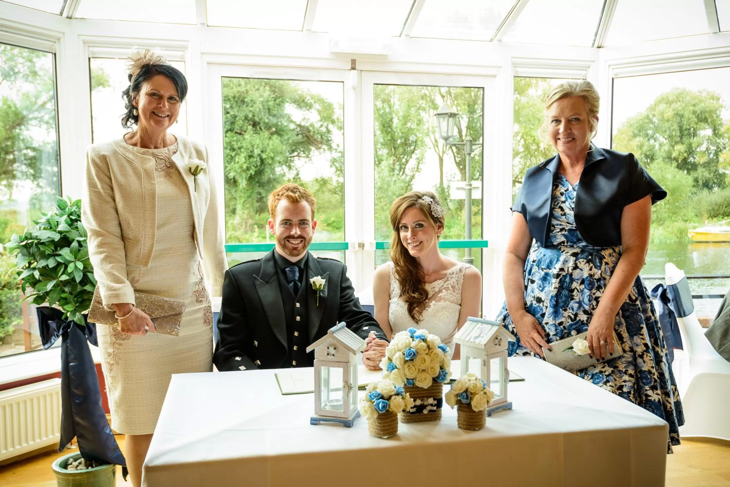 group of guests in Waveney House Hotel