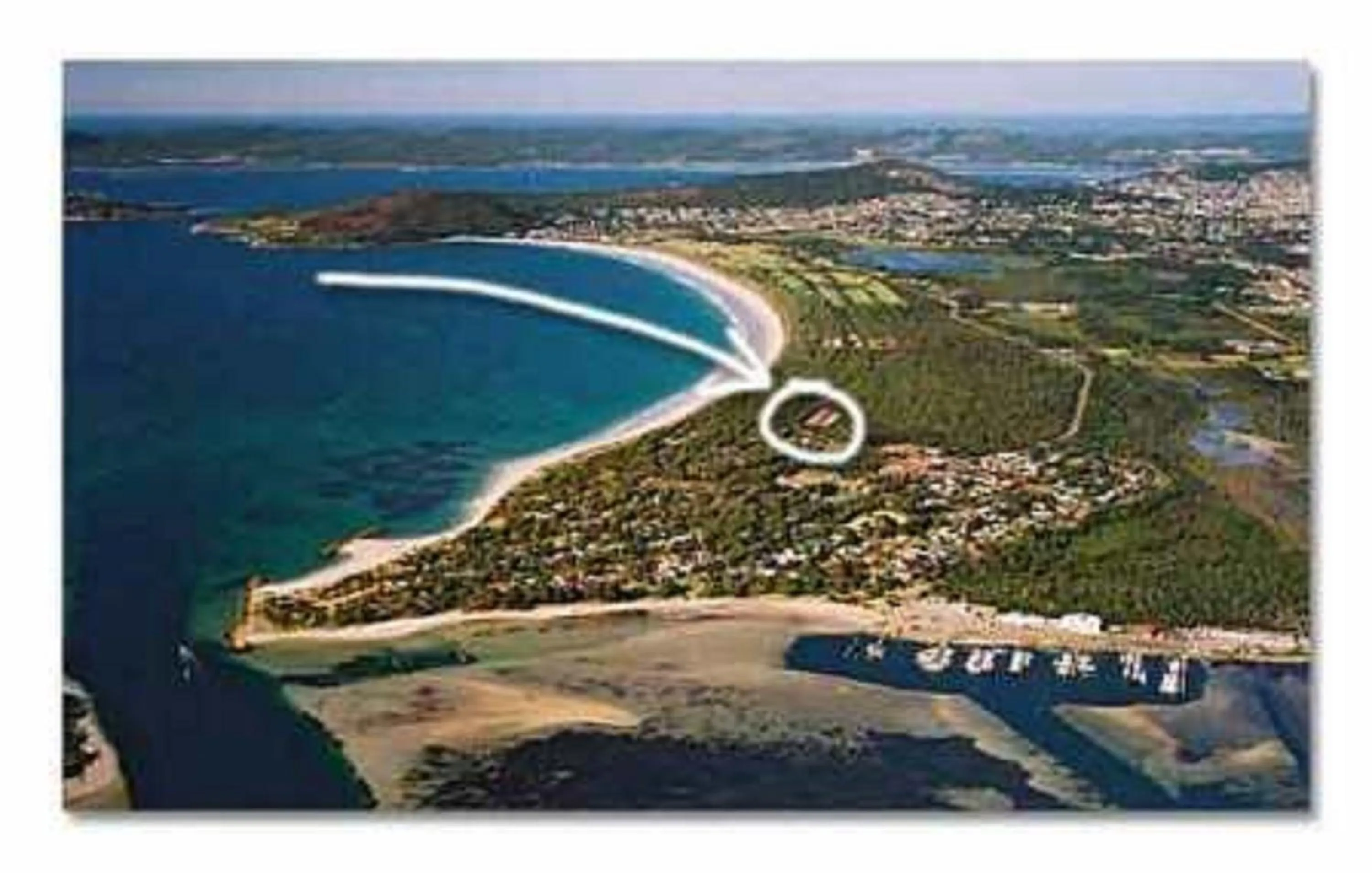 Bird's eye view in Emu Beach Chalets