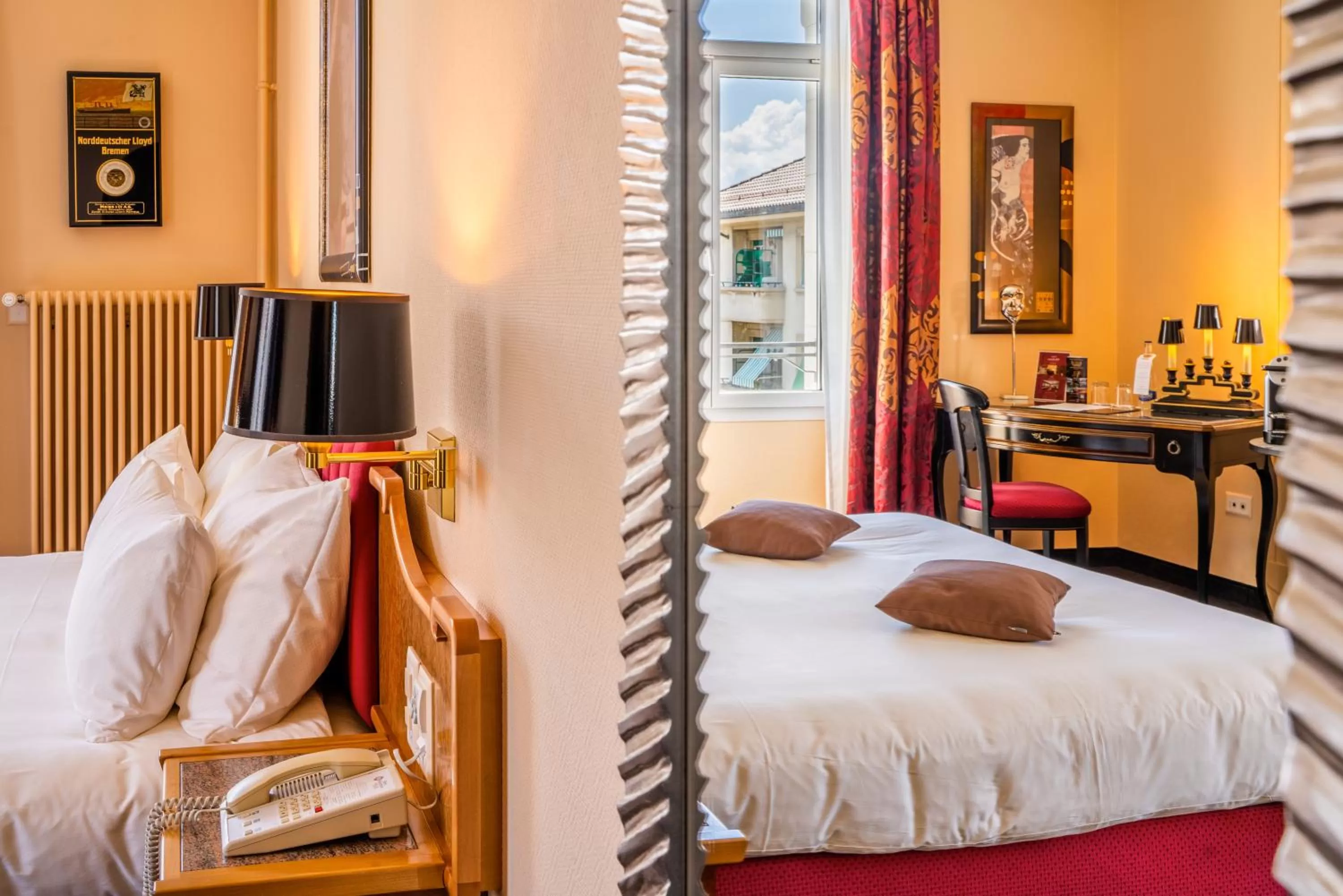 Bedroom, Bed in Hotel Mirabeau, BW Signature Collection, Lausanne